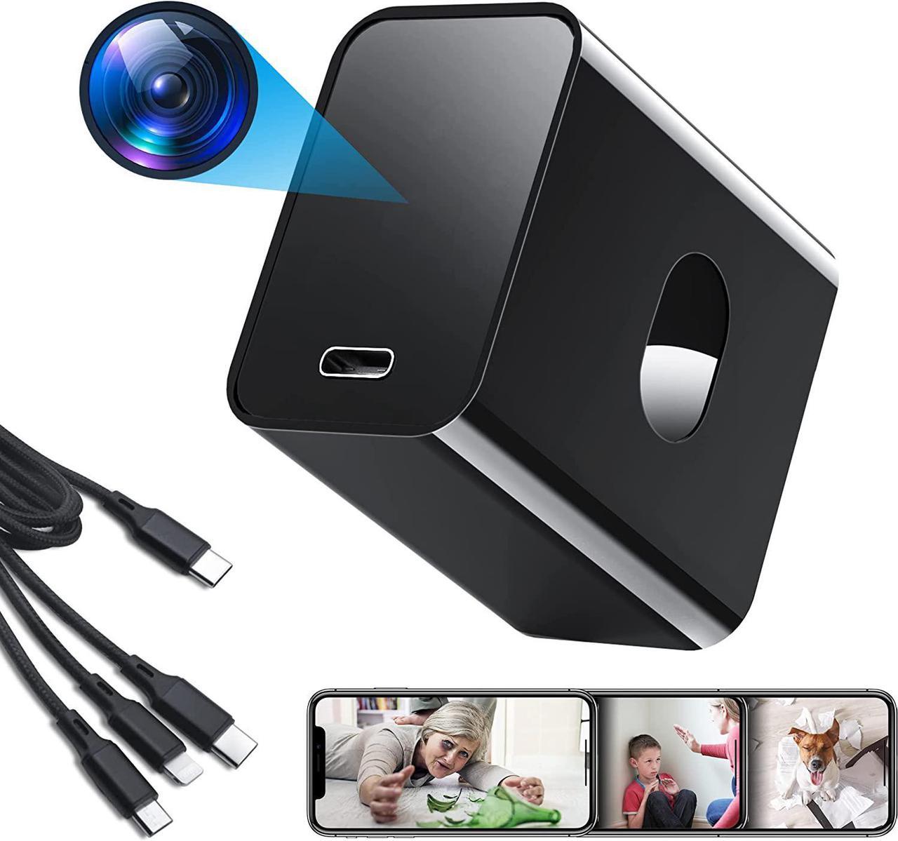 Main image of 4K Full Hidden Camera WiFi | KINGDANS 160° Wide-Angle Spy Camera Charger with TuyaSmart APP | Night Vision Nanny Cam | Spy Cam with 3-in-1 Charging Cable | Exclusive Feature Upgrades & 2.4GHz WiFi