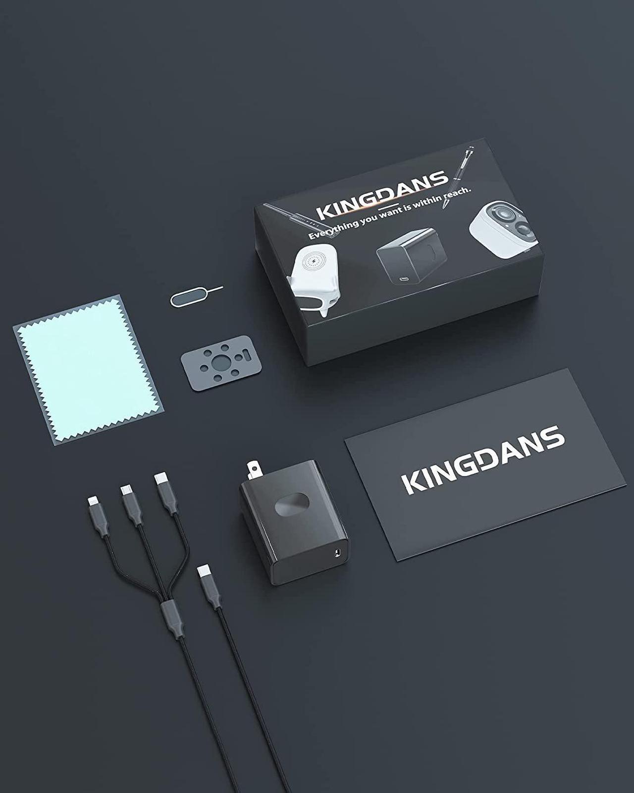 Alt view image 5 of 6 - 4K Full Hidden Camera WiFi | KINGDANS 160° Wide-Angle Spy Camera Charger with TuyaSmart APP | Night Vision Nanny Cam | Spy Cam with 3-in-1 Charging Cable | Exclusive Feature Upgrades & 2.4GHz WiFi