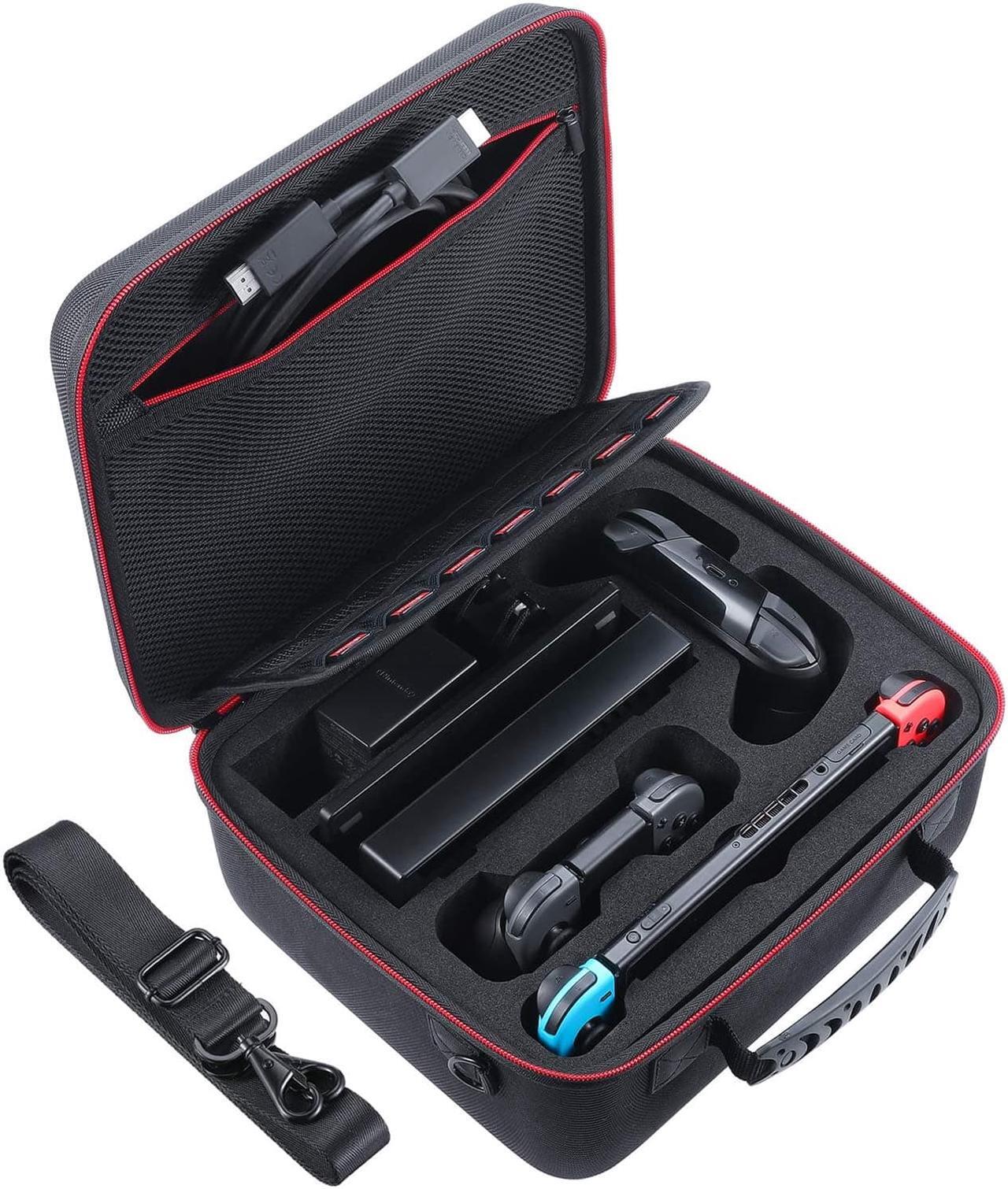 Main image of Hard Carrying Case Compatible with Nintendo Switch and Switch OLED Model 2021, Travel Case fit Switch Pro Controller