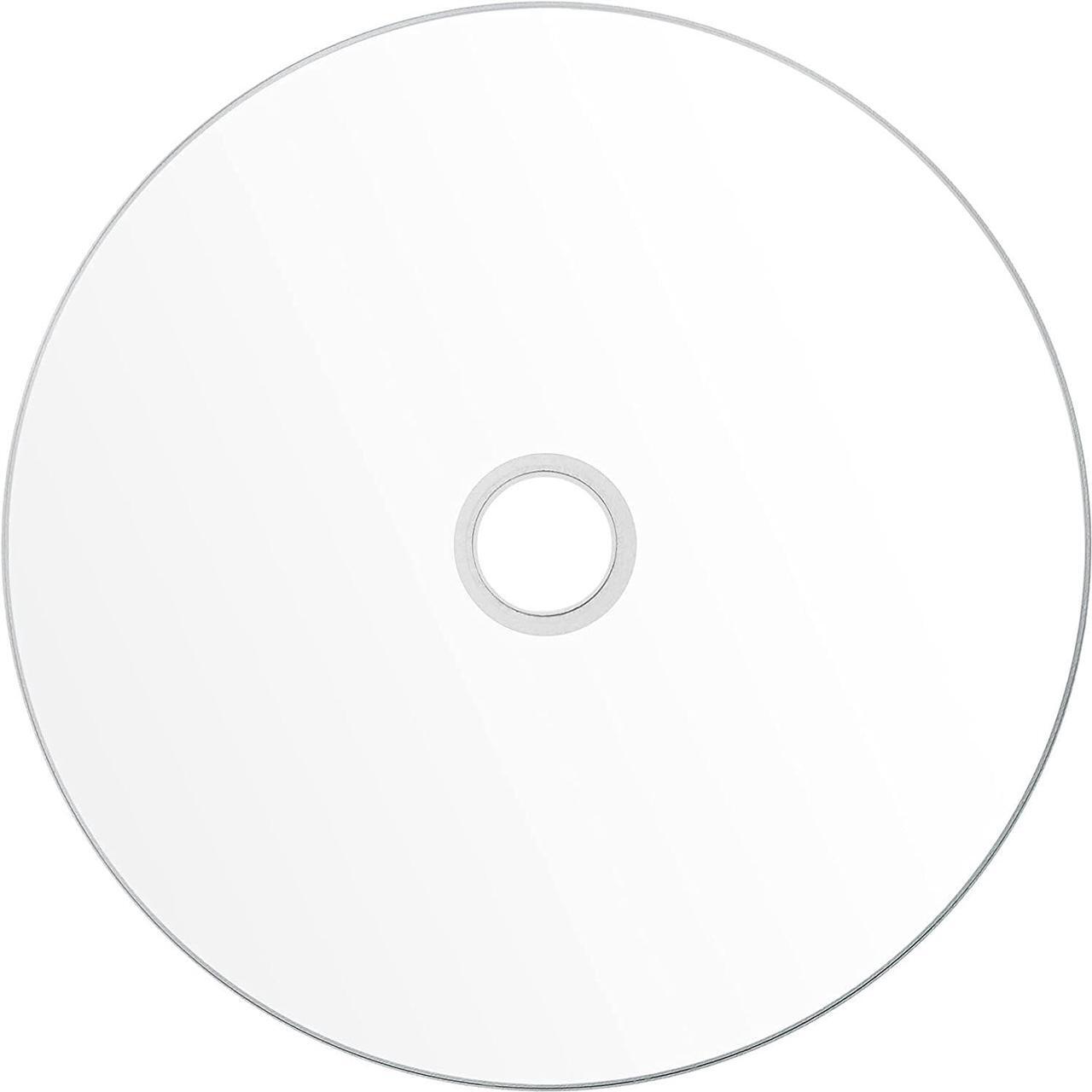 Main image of 50 Pack Myeco Bd-r BDR Blu-ray 25gb Upto 10x White Inkjet Hub Printable Blank Data Recordable Media Disc with Cakebox/Spindle Packing