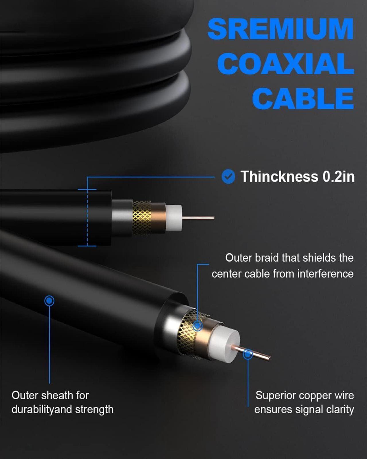 Alt view image 6 of 7 - Vansky TV Antenna Indoor, Digital Amplified Indoor HDTV Antenna, 1080p VHF UHF Television Local Channels Detachable Signal Amplifier and 16.5ft Long Coax Cable (Black), Welcome to consult