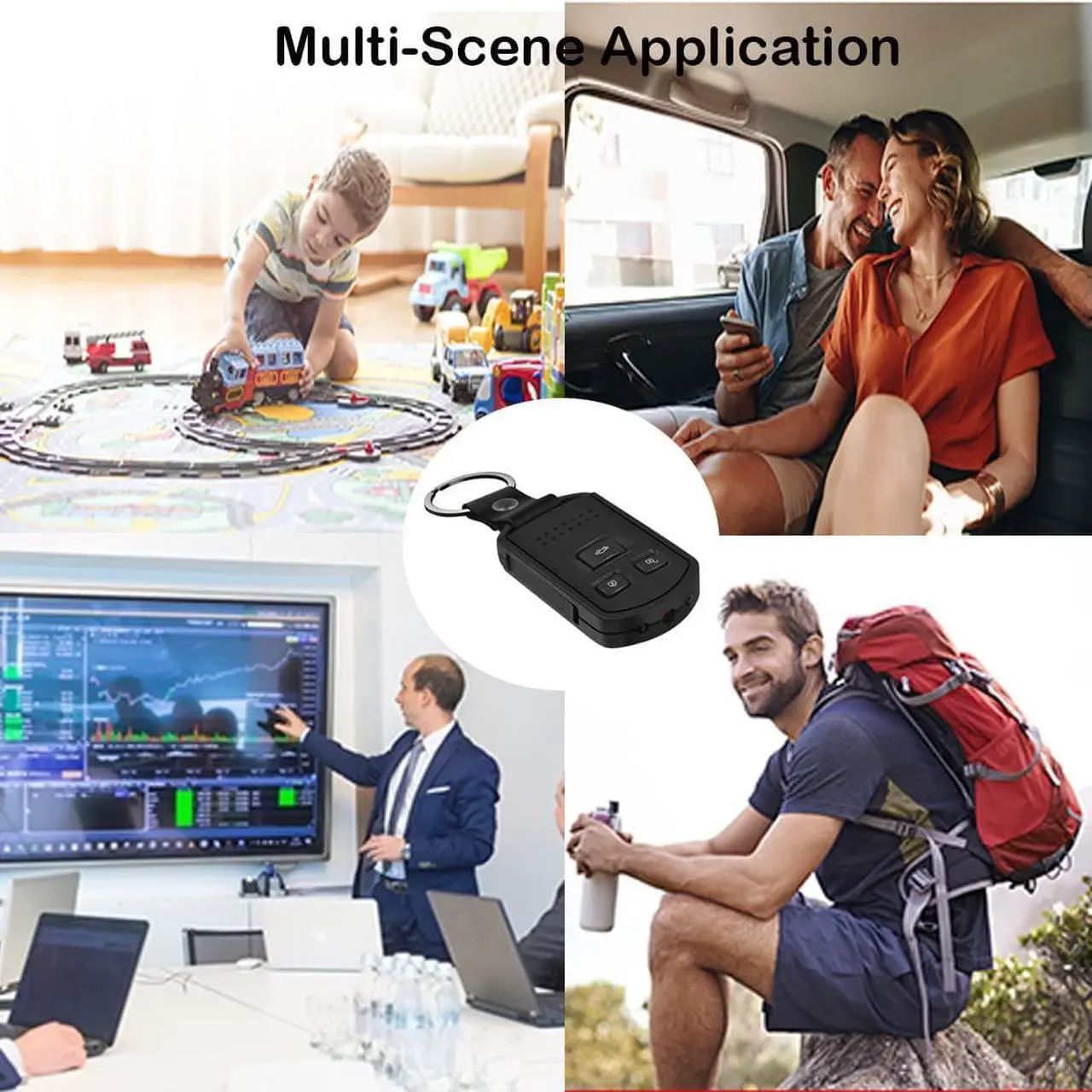 Alt view image 2 of 7 - Spy Camera Hidden Camera HD 1080P Indoor Home Security Mini Spy Camera Car Keychain Portable Video Recording Nanny Cam with Night Vision Motion Detection Gravity Sensor for Home Office Outdoor