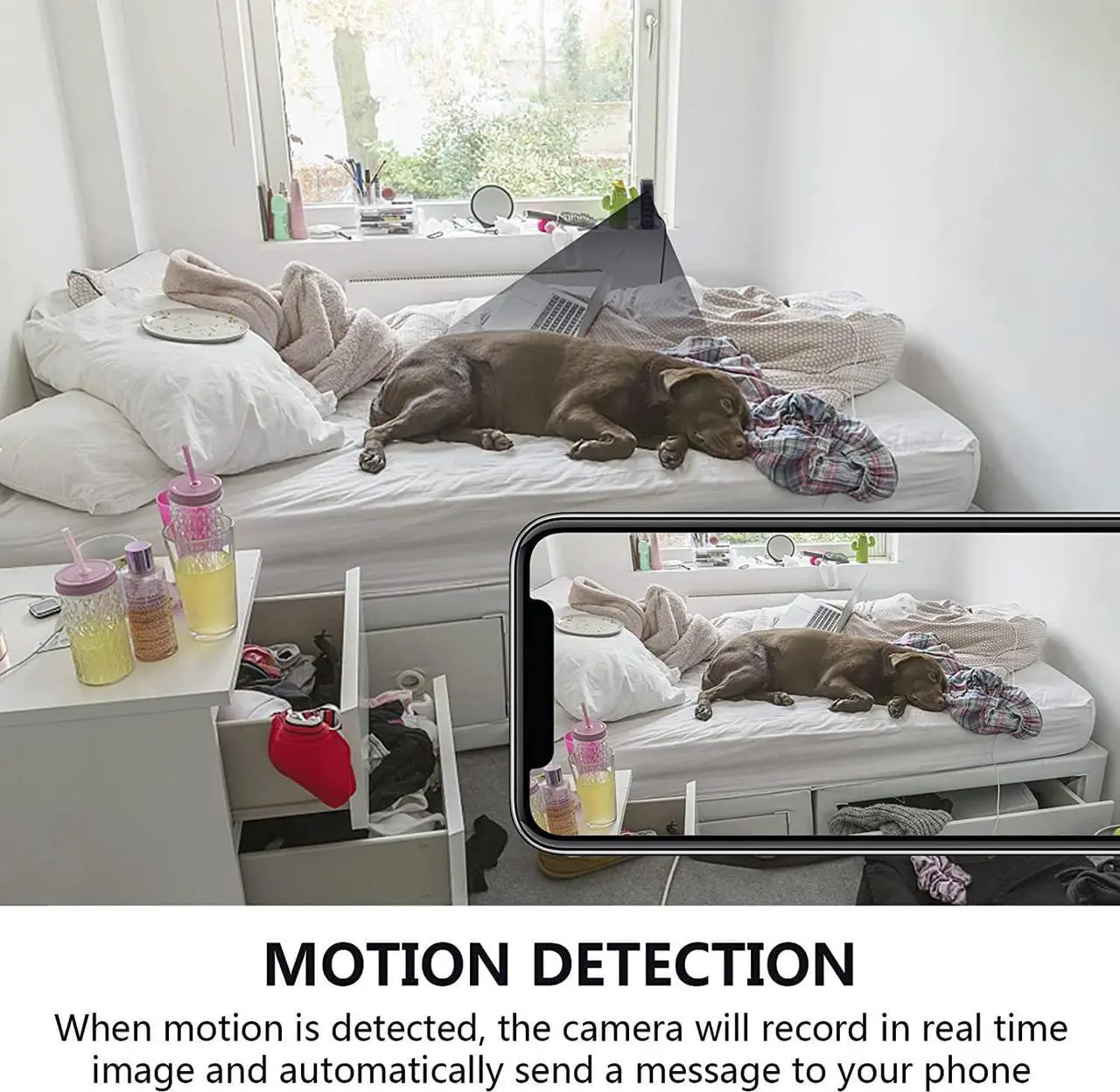 Alt view image 5 of 7 - Hidden Camera WiFi Charger Wireless Spy Camera HD 1080P 5 Port USB Small Body Cam Loop Video Picture Recorder with Motion Detection for Family Home Office Company Surveillance Black
