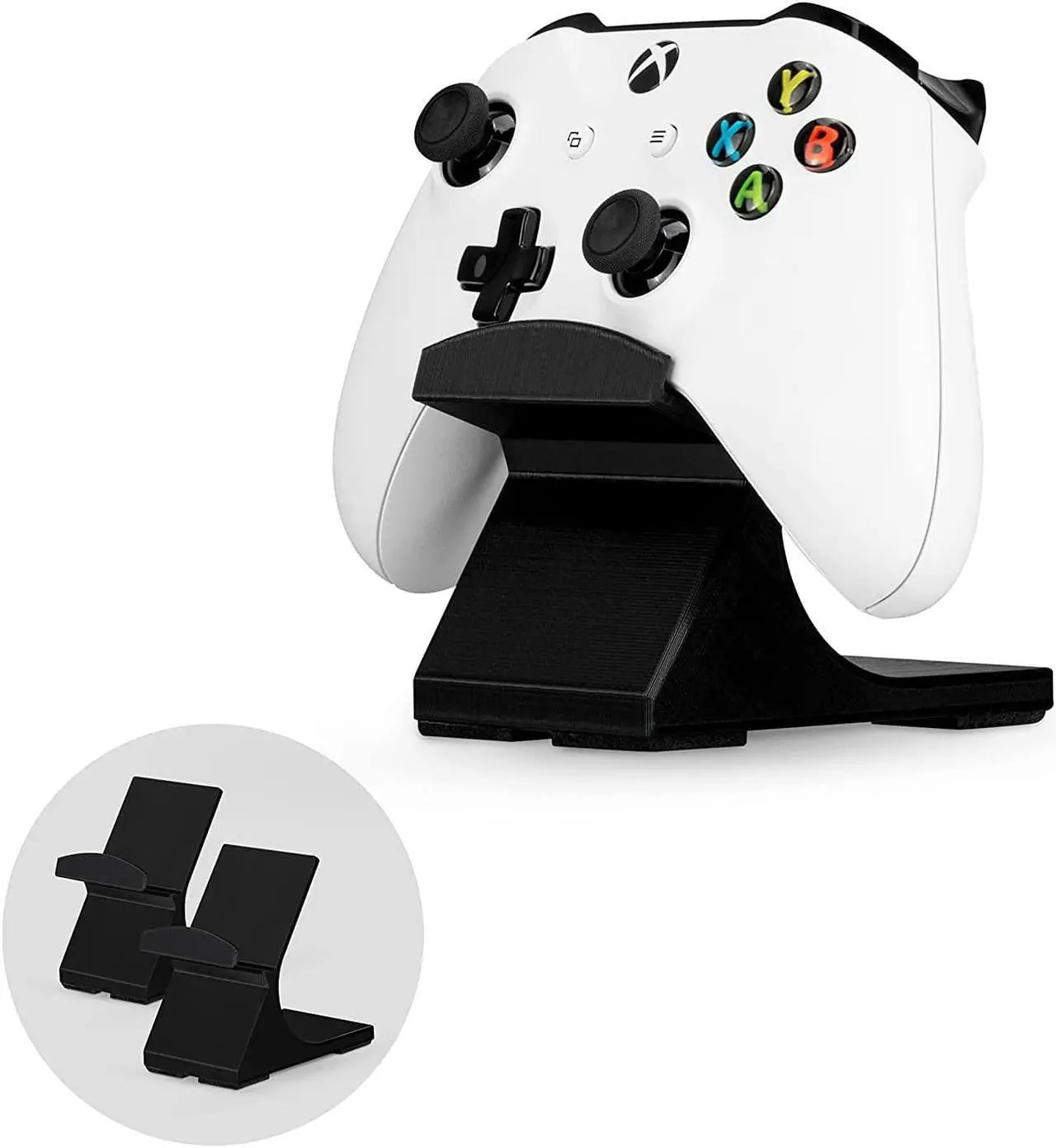 Main image of BRAINWAVZ Game Controller Desktop Holder Stand (2 Pack) - Universal Design for Xbox ONE, PS5, PS4, PC, Steelseries, Steam & More, Reduce Clutter UGDS-05