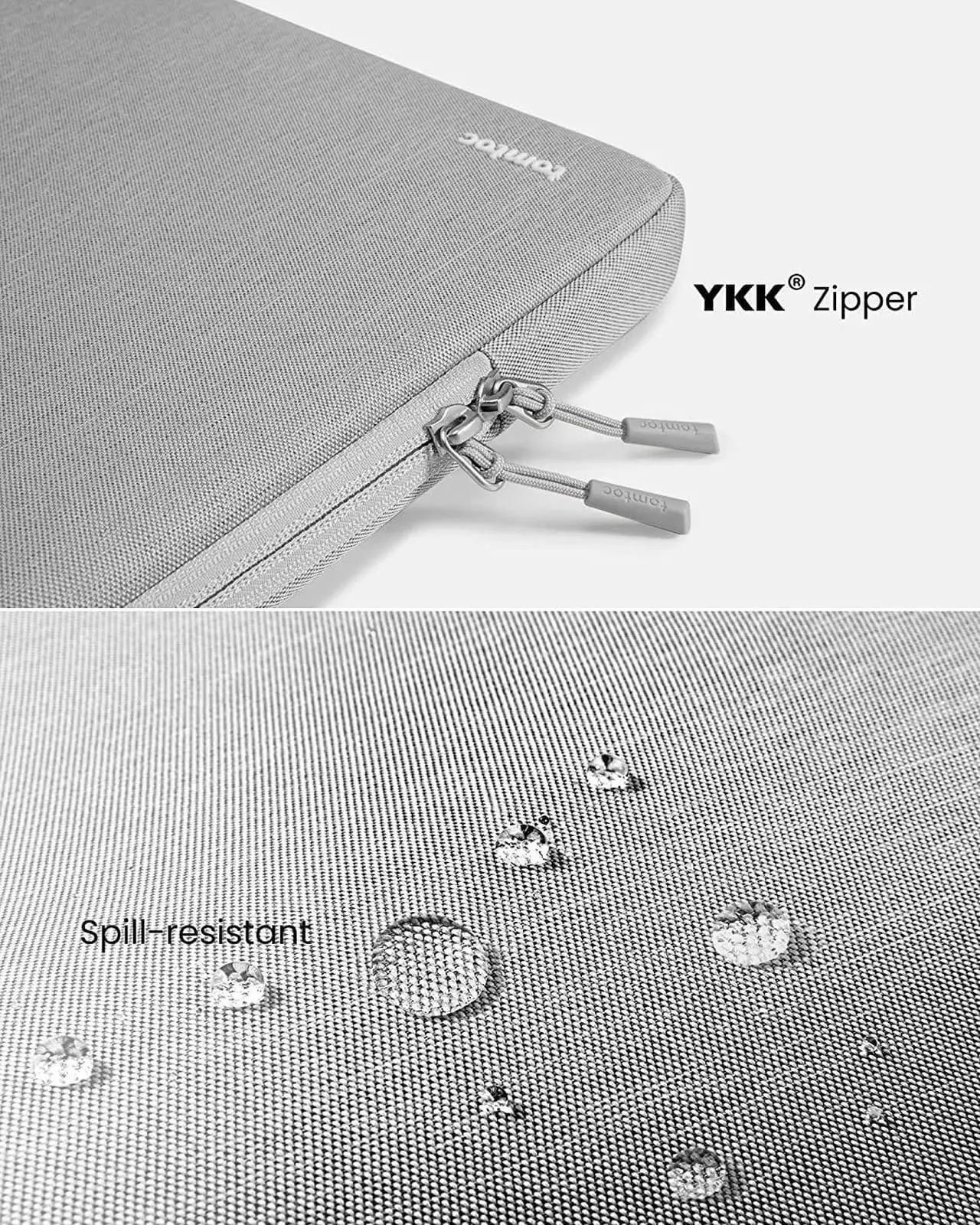 Alt view image 6 of 7 - tomtoc 360° Protective Laptop Sleeve for 16 Inch MacBook Pro M1 Pro/Max A2485 A2141 2021-2019, Ultrabook Notebook Bag Case with Accessory Pocket, Shockproof, Water-Resistant, Lightweight, Gray