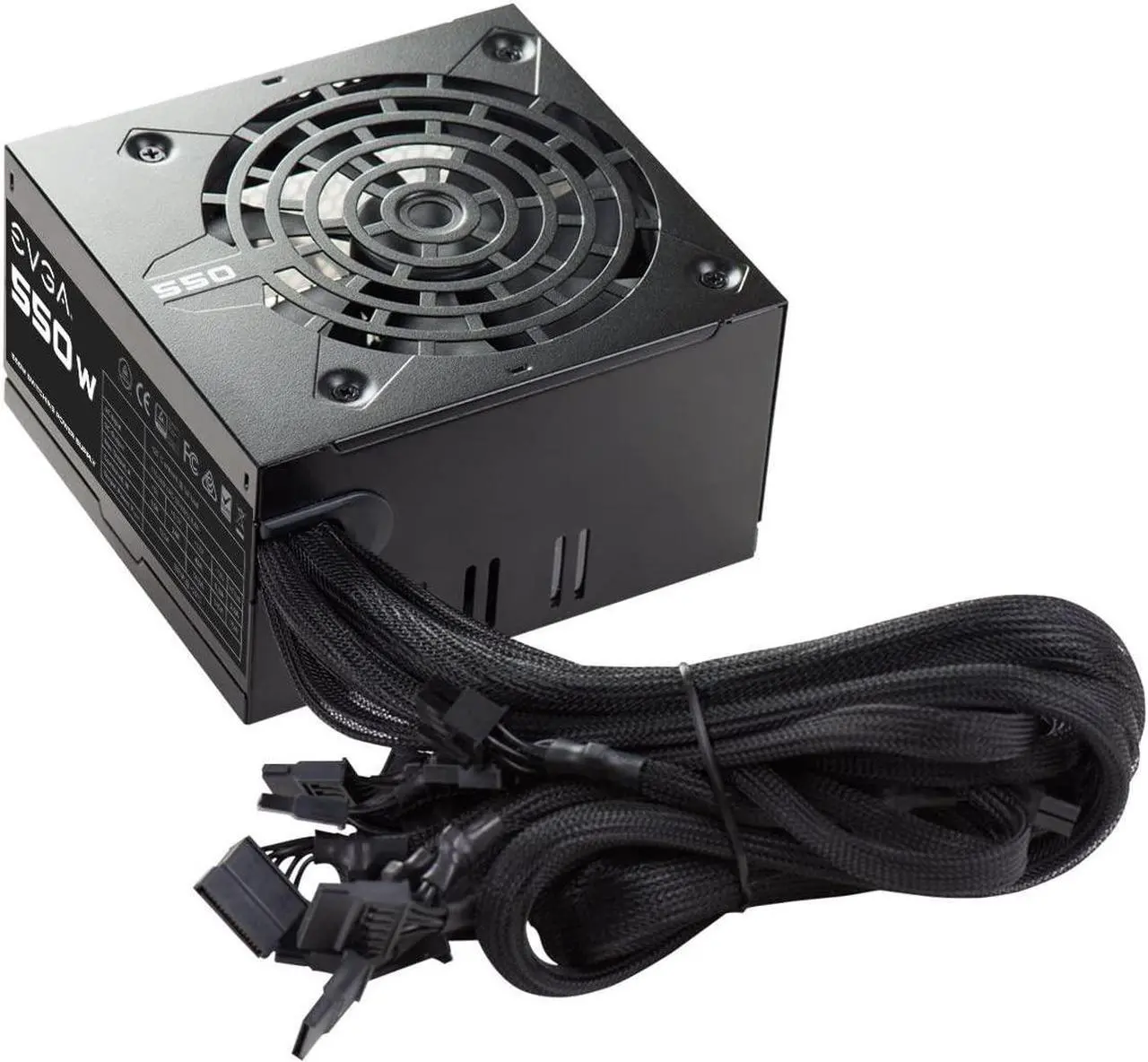 Alt view image 2 of 7 - EVGA 100-N1-0550-L1 550 N1, 550W, 2 Year Warranty, Power Supply