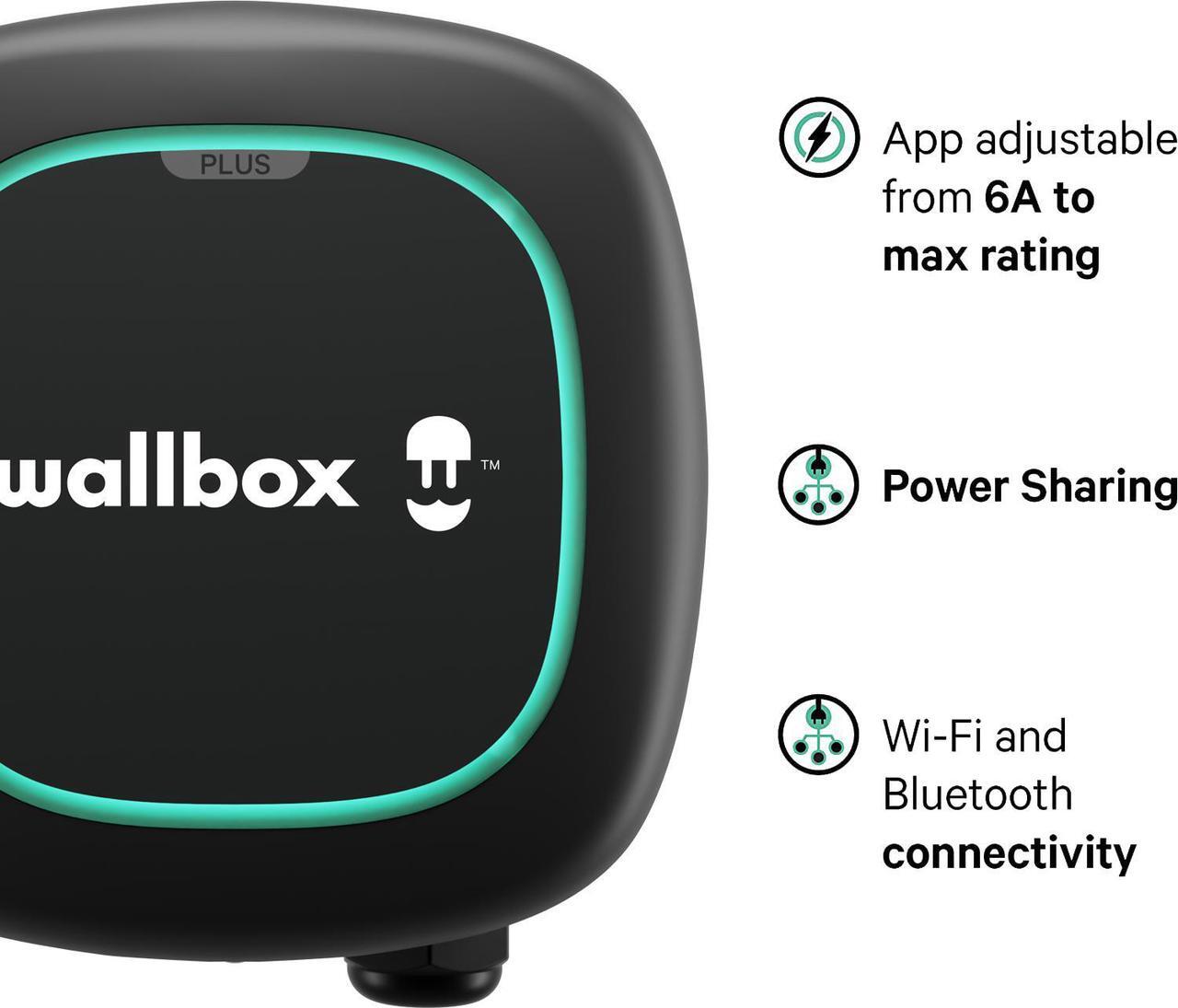 Alt view image 5 of 7 - Pulsar Plus Level 2 Electric Vehicle Smart Charger - 48 Amp Hardwired Ultra Compact, WiFi, Bluetooth, Alexa and Google Home - 25 Foot Cable - UL Certified - OCPP Enabled - Indoor/Outdoor - by Wallbox