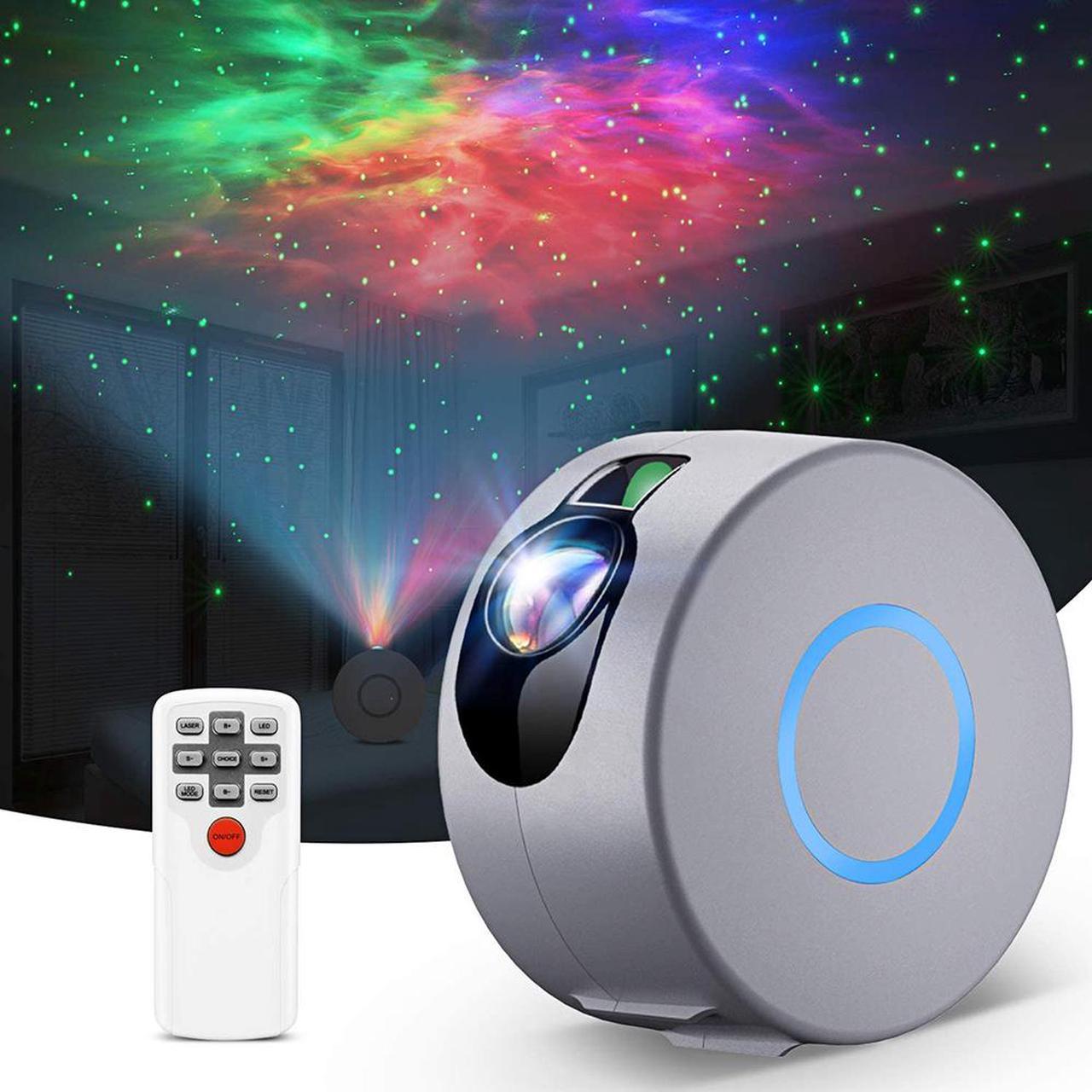 Galaxy Projector w/Led Nebula Cloud, RGB Laser Star Light Projector, Starry Night Light Projector w/Remote Control for Kids Adults Birthday Gift/Bedroom/Game Room/Home Theatre