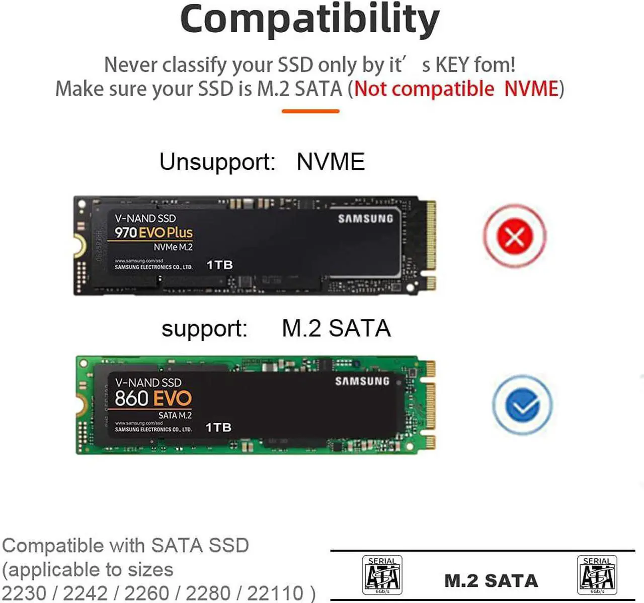 Alt view image 5 of 6 - [New Upgraded] 2 Bay m.2 SATA Docking Station, Tool-Free Type C to SATA SSD External Hard Drive Enclosure for B + M Key,Support Offline Clone duplicator and one- Key System Disk Copy Function. (5Gbps)