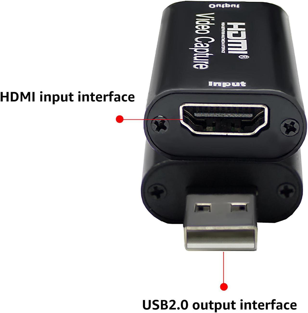Alt view image 3 of 7 - Video Audio Capture HDMI to USB 2.0 1080p Record via DSLR Camcorder Action Cam for Gaming Live Broadcasting Streaming