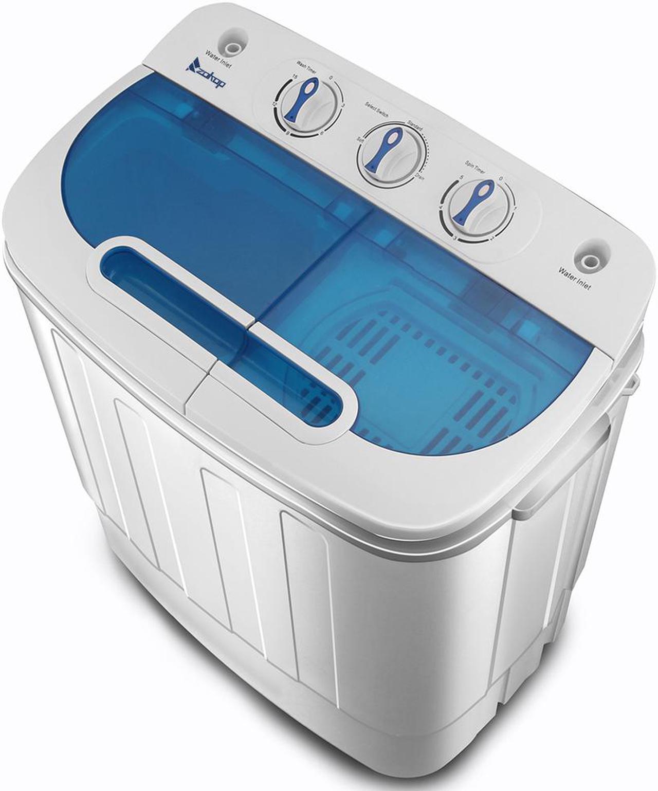 Alt view image 5 of 7 - Mini Washing Machine Compact Twin Tub Washer Spin & Dryer 13 LBS Dorm Apartment