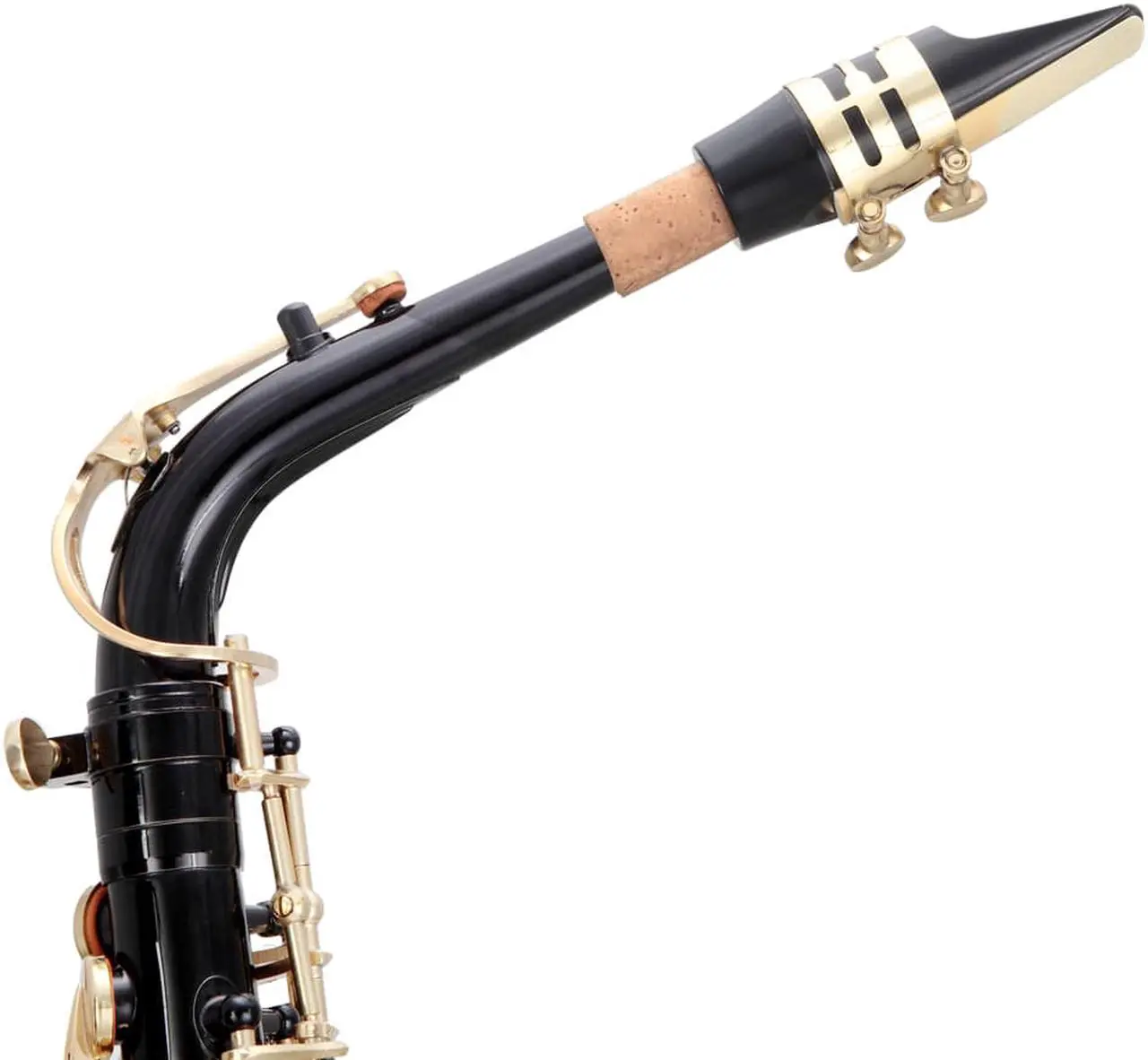 Alt view image 7 of 7 - Black Glarry Alto Saxophone  Alto SAX Eb  with  W/ Case 10 Reeds Strap