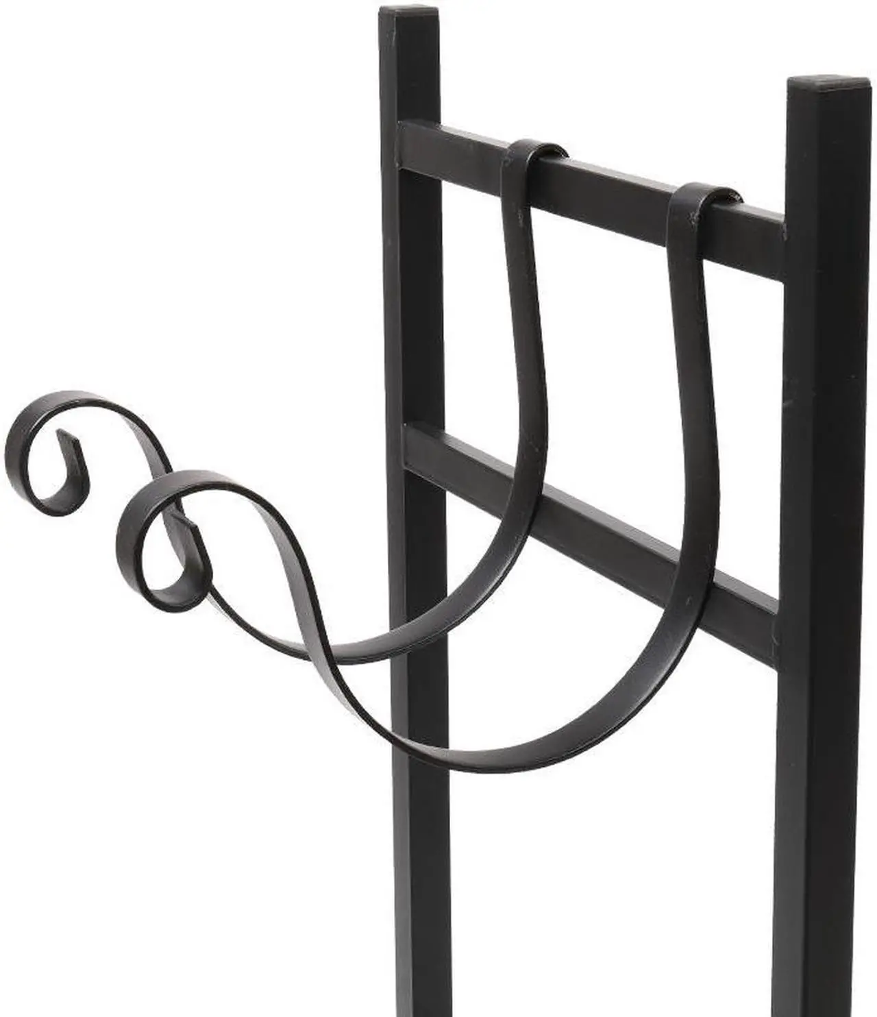 Alt view image 3 of 7 - 30" Firewood Rack Fireplace Tool Rack Indoor Wood Holders Fireplace Tools Set Tongs Accessories