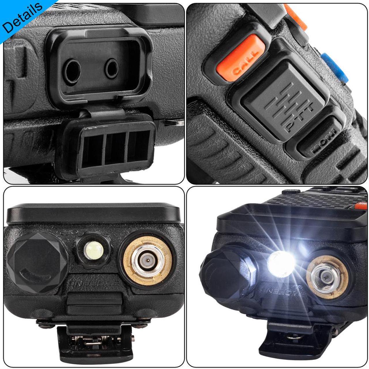 Alt view image 7 of 7 - 6pcs UV-5R Dual Band 5W Two-Way Radio Ham Walkie Talkie + Free Headset