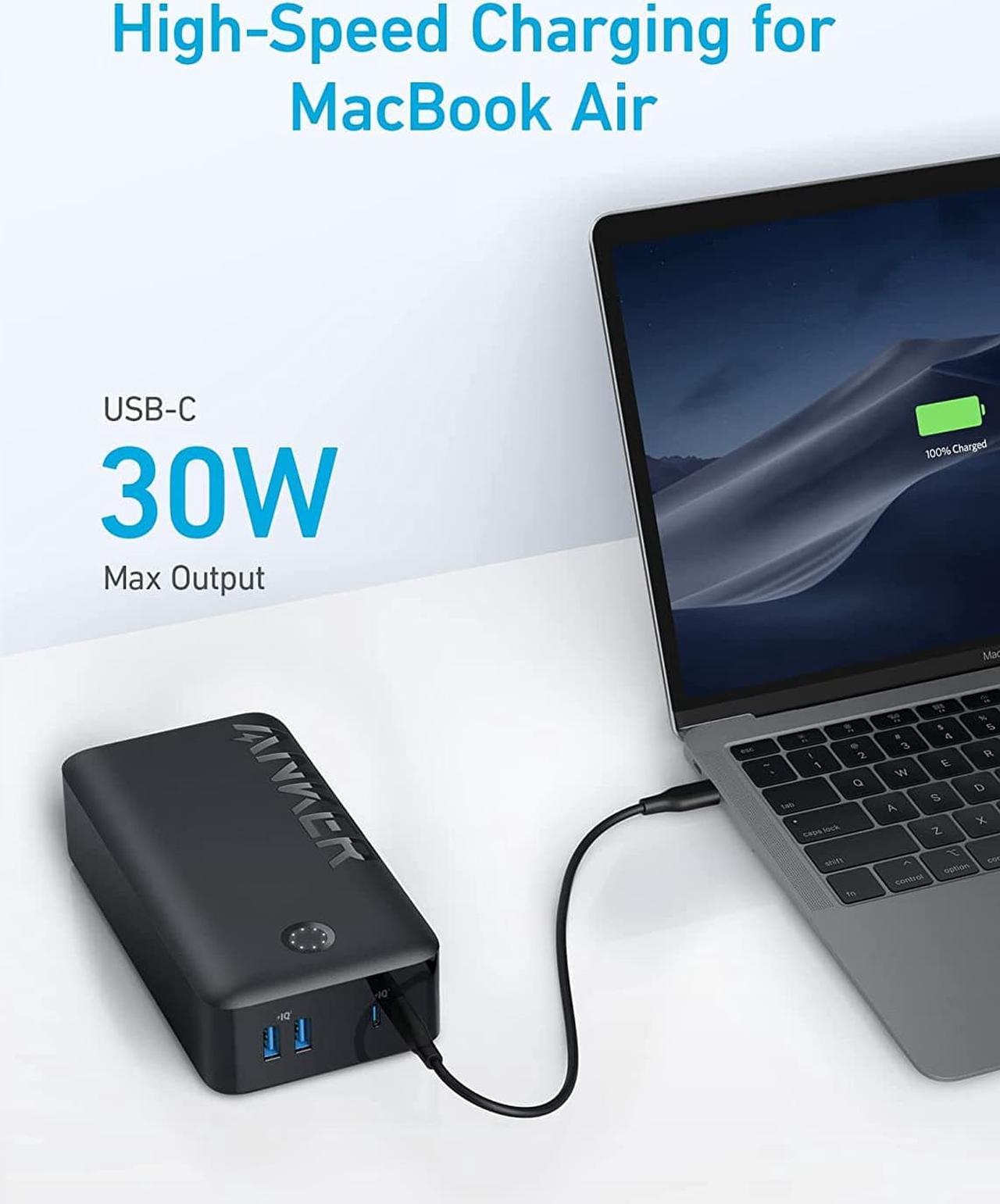 Alt view image 3 of 6 - Portable Charger Power Bank 40 000mAh 30W Battery Pack with USB-C High-Speed Charging for MacBook iPhone iPhone 15/15 Plus/15 Pro/15 Pro Max iPhone14/13/12 Series  Galaxy iPad