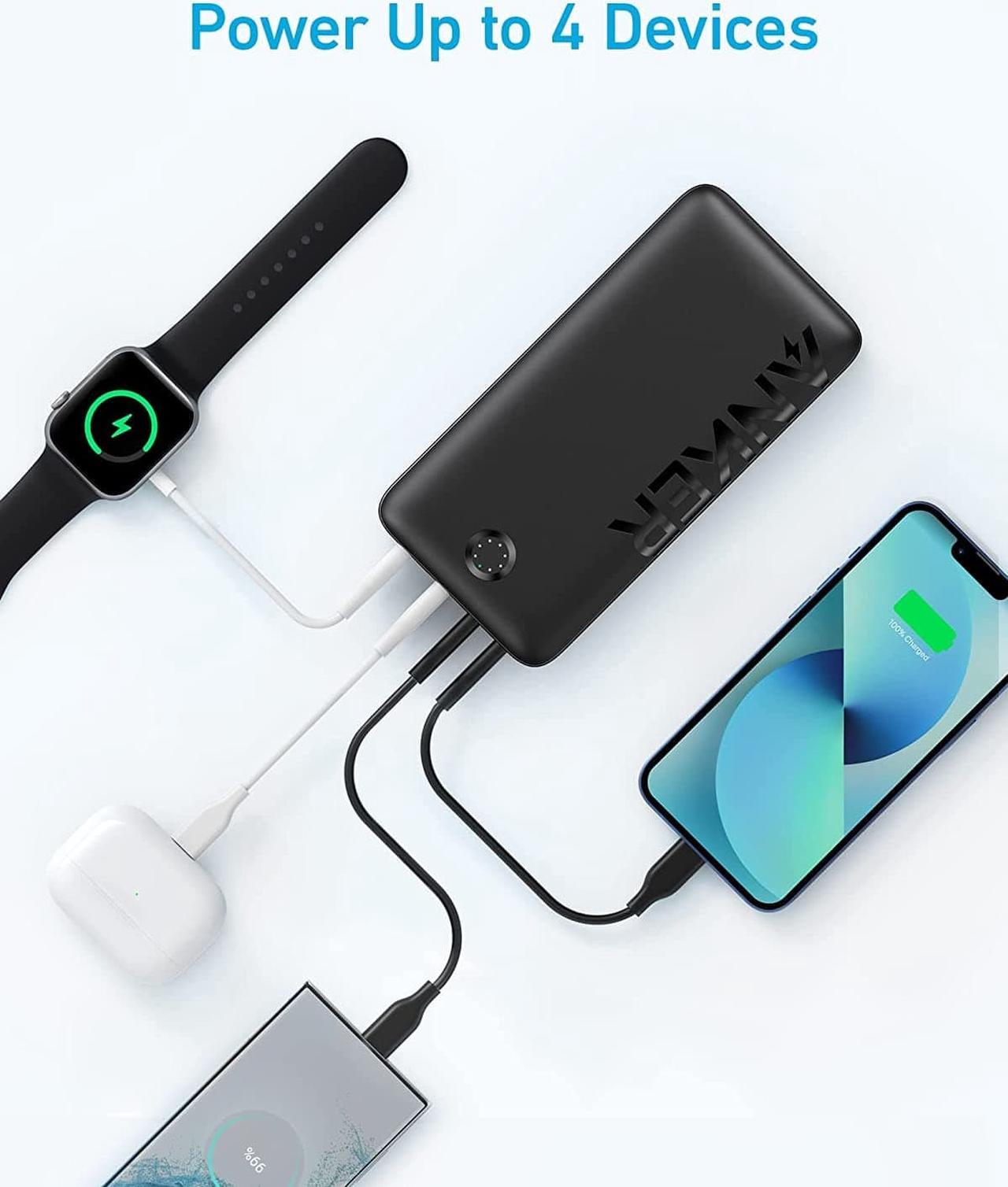 Alt view image 4 of 6 - Portable Charger Power Bank 40 000mAh 30W Battery Pack with USB-C High-Speed Charging for MacBook iPhone iPhone 15/15 Plus/15 Pro/15 Pro Max iPhone14/13/12 Series  Galaxy iPad