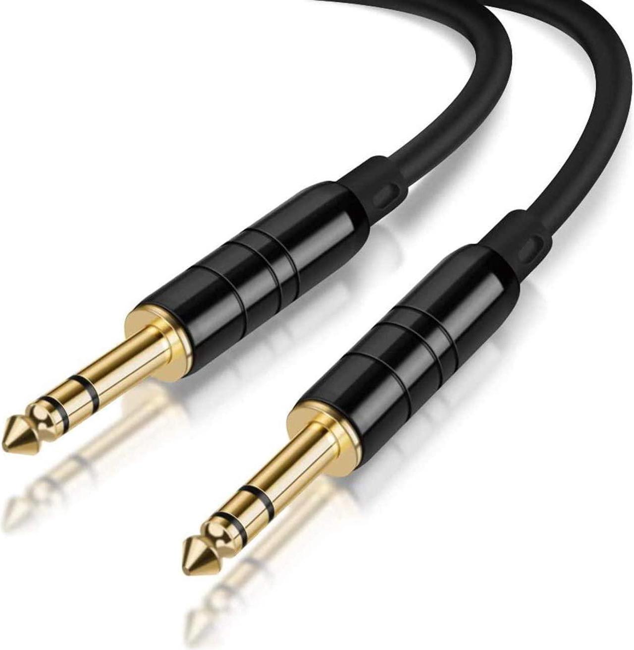 CableCreation 10 Feet 6.35mm 1/4" TRS to 6.35mm 1/4" TRS Balanced Stereo Audio Cable, Male to Male, 3 Meters/Black