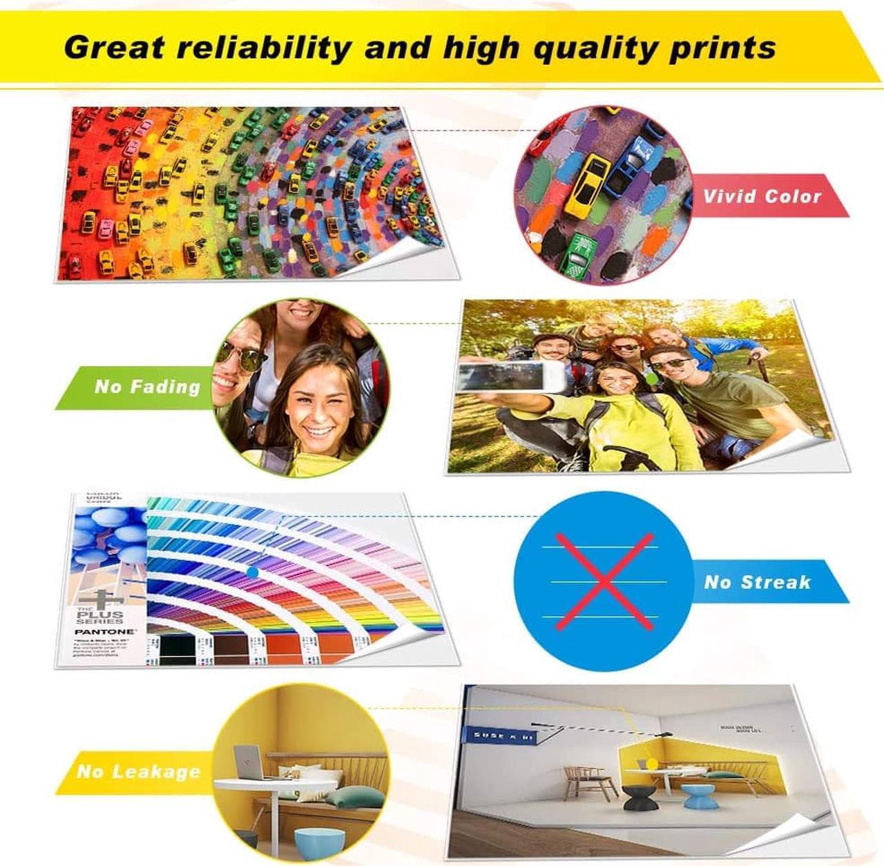 Alt view image 5 of 7 - V4INK Compatible Toner Cartridge Replacement for Dell 1250 (KCMY, 4-Pack), for use in Dell 1250c Dell 1350cnw Dell 1355cn 1355cnw c1760nw c1765nf c1765nfw Printer