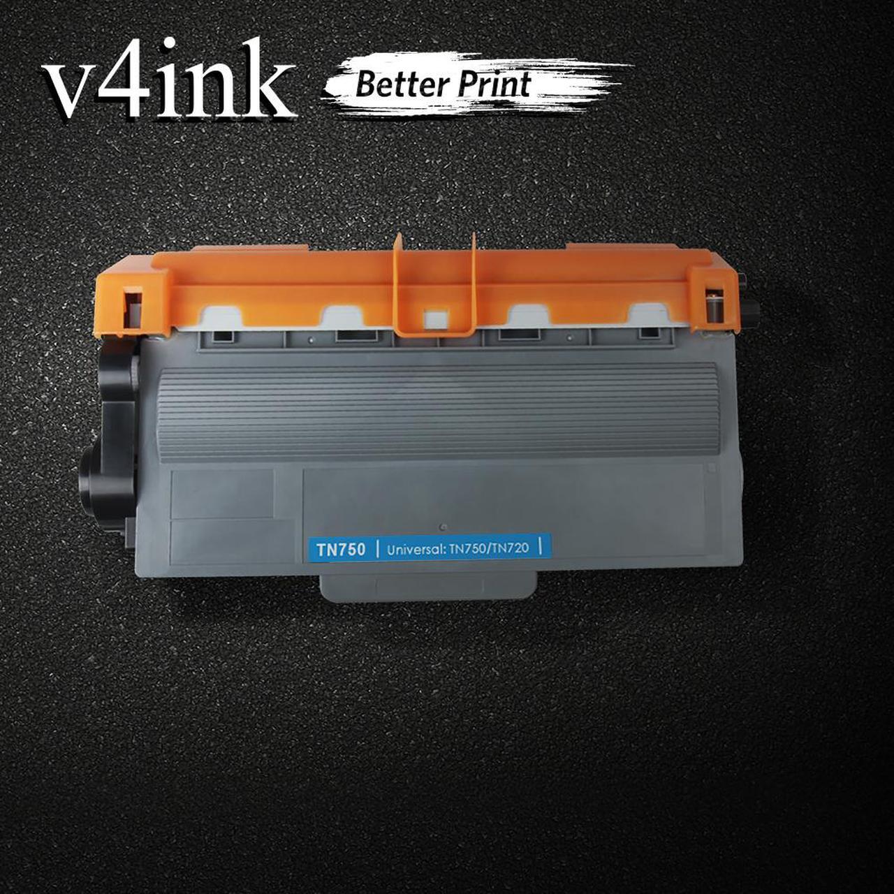 Alt view image 7 of 7 - V4INK Compatible Toner Cartridge Replacement for Brother TN750 TN720 High Yield Toner Cartridge Black for Brother hl-5470dw hl-5470dwt mfc-8710dw mfc-8950dw mfc-8910dw dcp-8110dn dcp-8150dn Printer