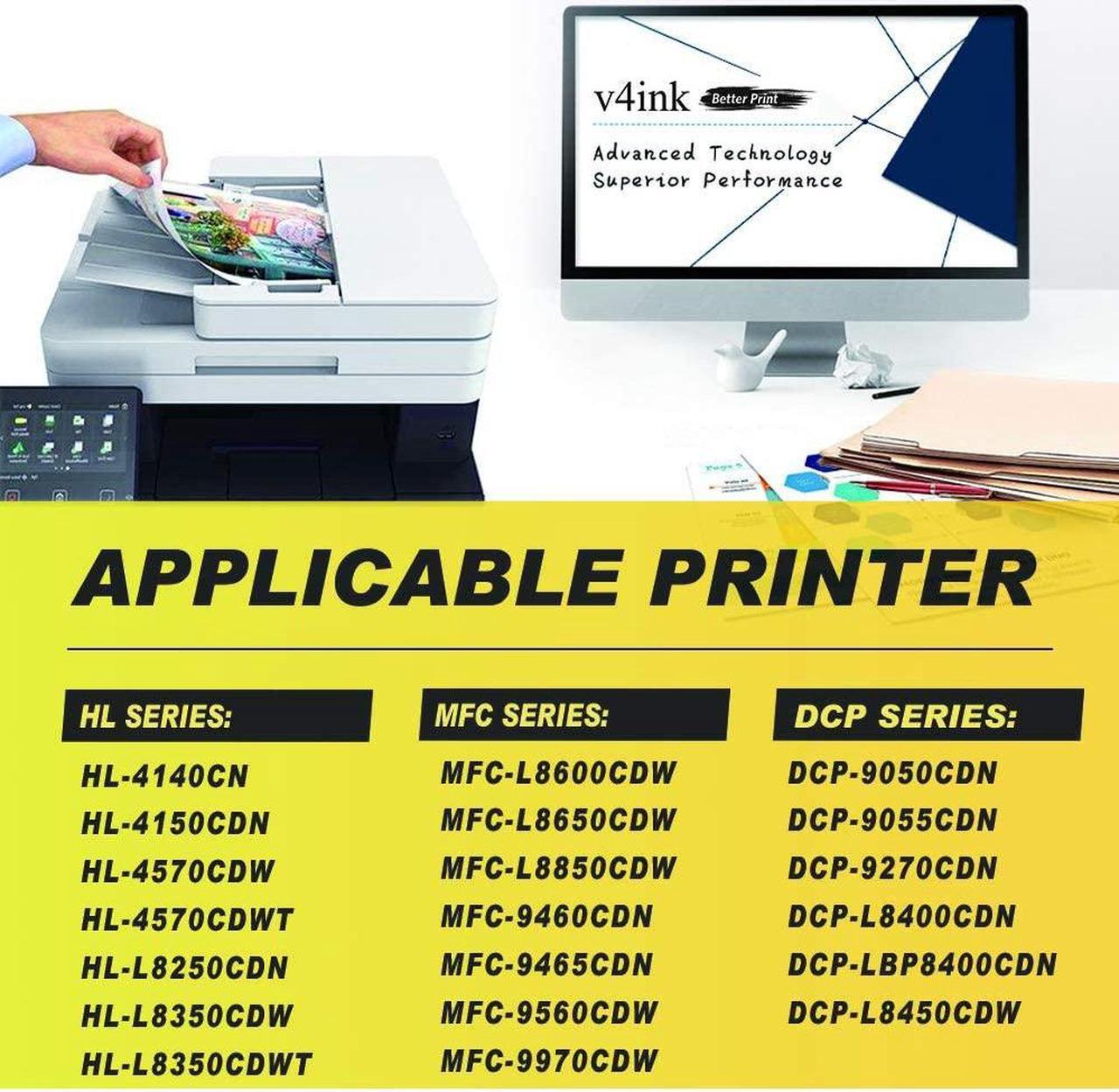 Alt view image 2 of 7 - 4PK TN315BK TN315C TN315Y TN315M Black Cyan Yellow Magenta(K/C/M/Y) Toner Cartridge for Brother HL-4150CDN HL-4140CN HL-4570CDW HL-4570CDWT MFC-9460 MFC-9465 MFC-9560 MFC-9970 DCP-9055CDN DCP-9270CDN
