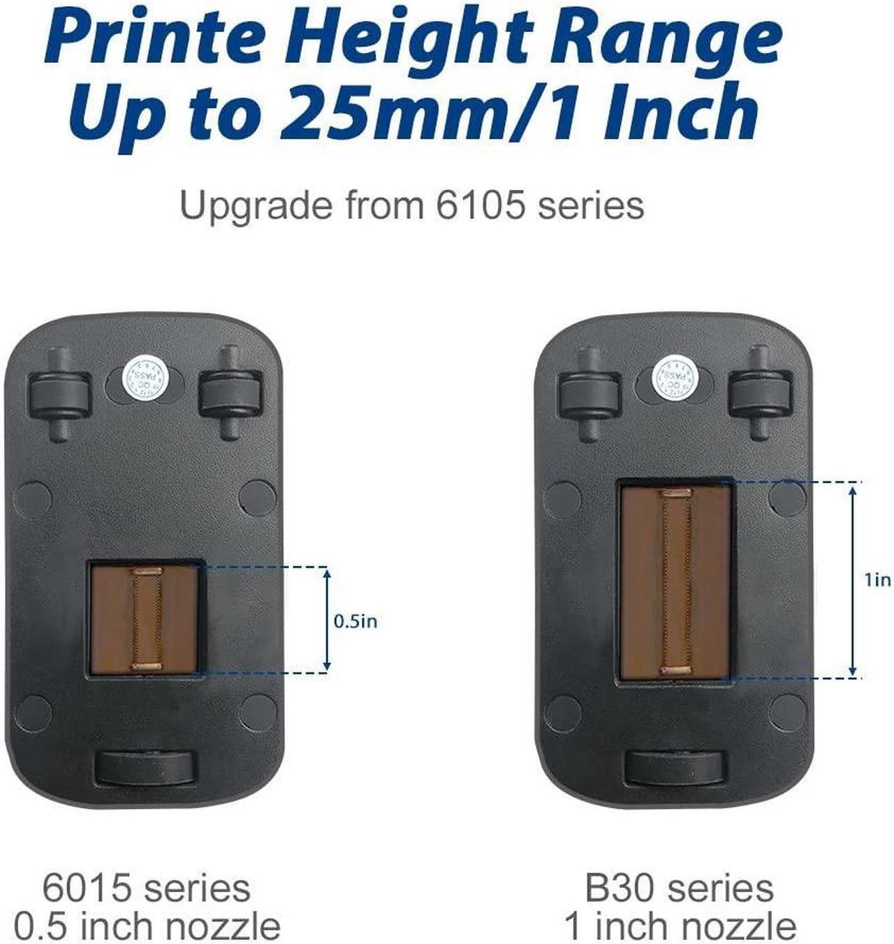 Alt view image 2 of 7 - BENTSAI B35 One inch Handheld Inkjet Printer, Large Character Inkjet Printer, Up to 1 inch 25mm Print Height, Use for Both Water-Absorbing and Almost Any Porous Surfaces with Solvent Quick Dry Ink