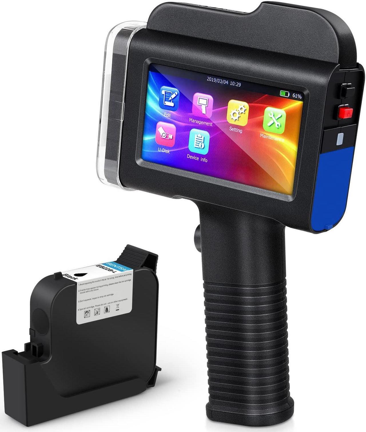 Main image of BENTSAI B35 One inch Handheld Inkjet Printer, Large Character Inkjet Printer, Up to 1 inch 25mm Print Height, Use for Both Water-Absorbing and Almost Any Porous Surfaces with Solvent Quick Dry Ink