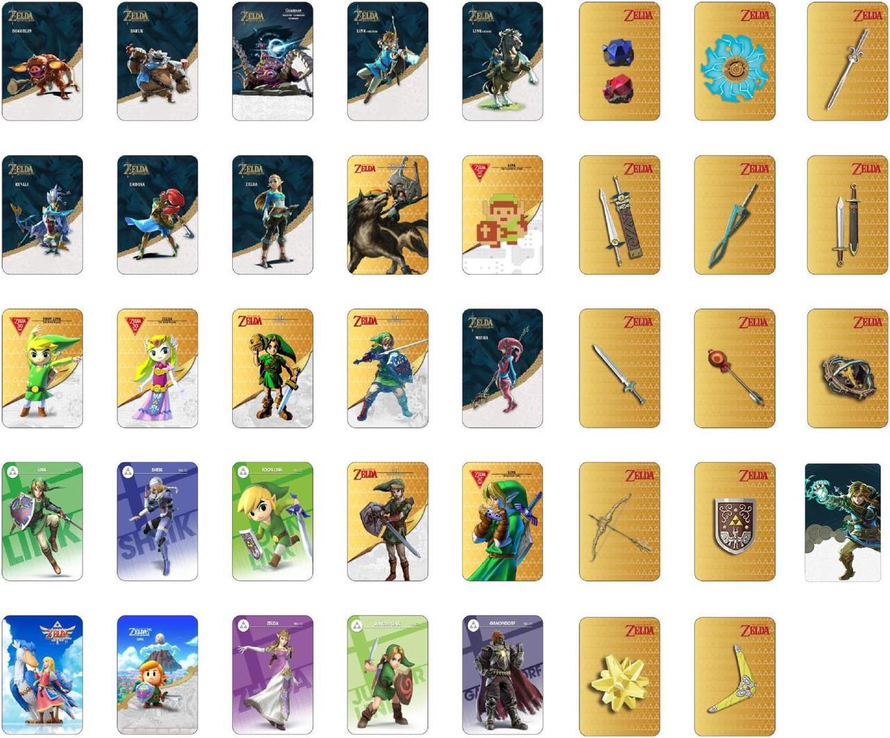 39 Pcs NFC Cards Compatible with Amibo Legend of Zelda Breath of The Wild