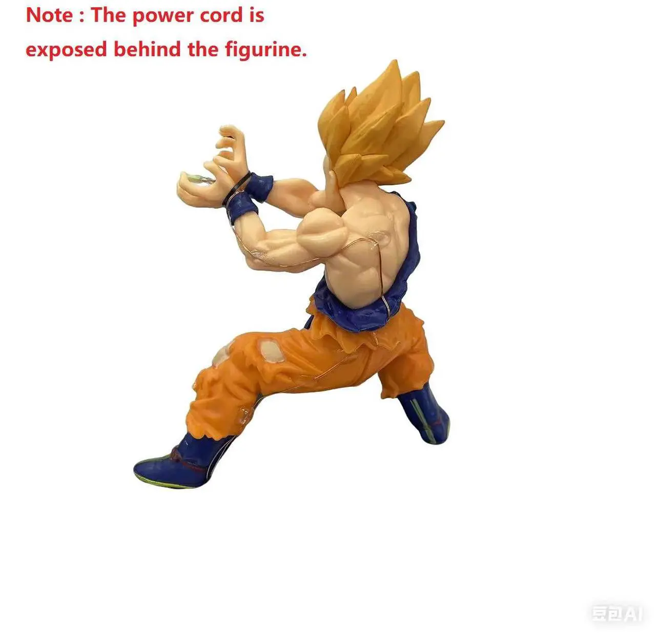 Alt view image 5 of 7 - Dragon Ball Kakarotto Son Goku Kamehameha Wave Magnetic Light Lamp Model Ornament Anime Peripheral Toys Gifts
