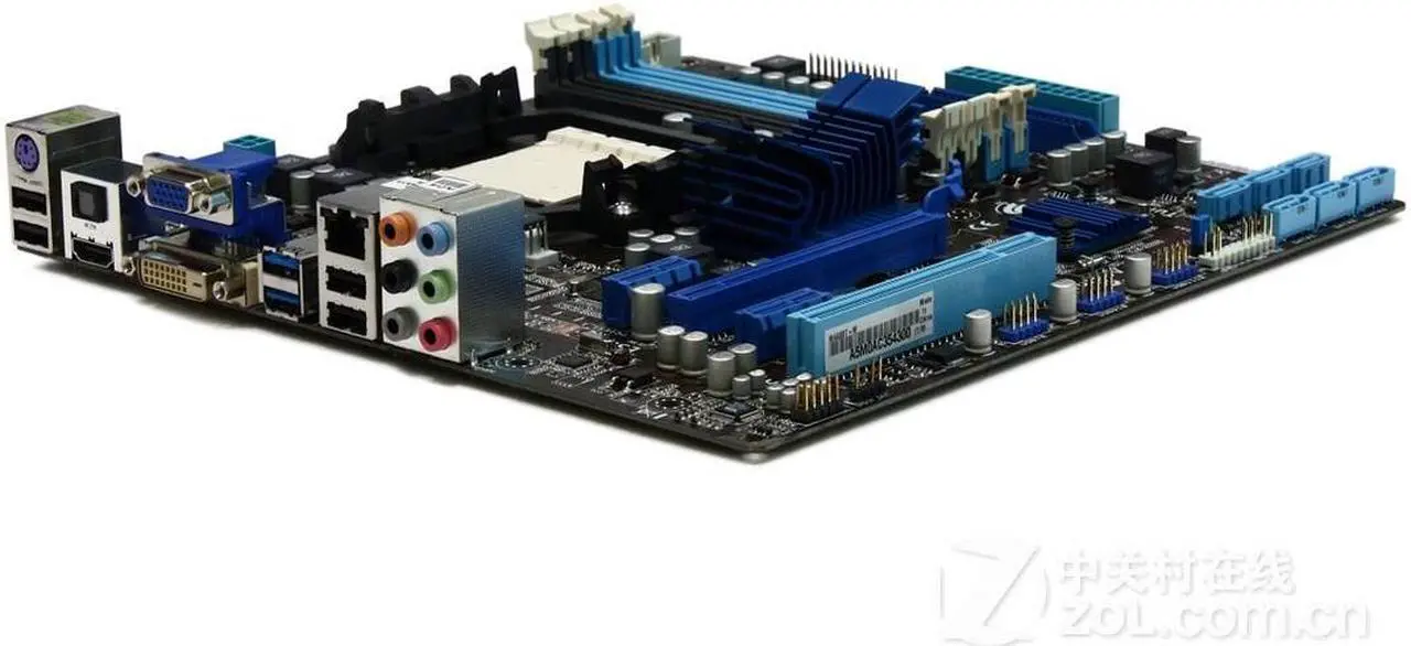 Alt view image 4 of 5 - ASUS M4A88T-M Socket AM3 DDR3 16GB Micro ATX Motherboard