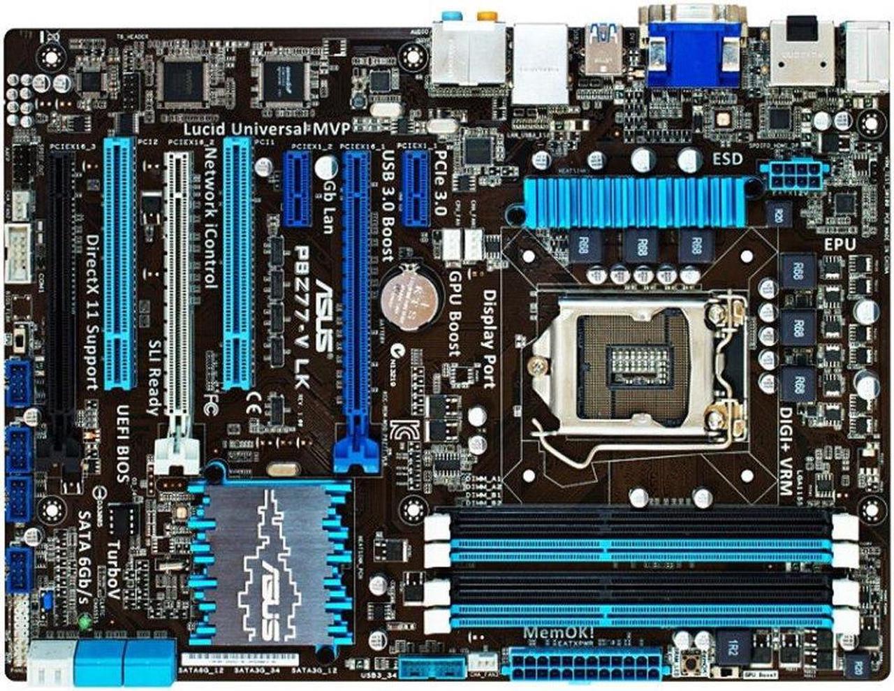 Main image of ASUS P8Z77-V LK LGA 1155 DDR3 32GB ATX Motherboard