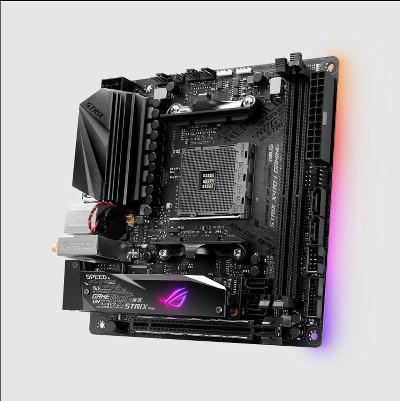 Main image of ASUS ROG STRIX X470-I GAMING Socket AM4 DDR4 32GB Mini-ITX Motherboard
