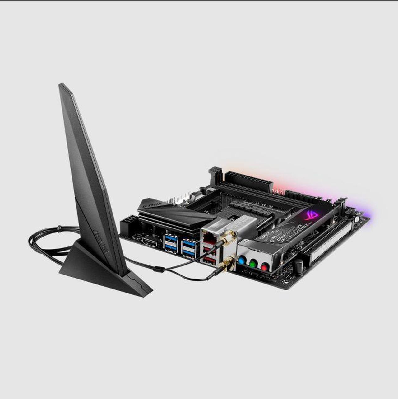 Alt view image 3 of 3 - ASUS ROG STRIX X470-I GAMING Socket AM4 DDR4 32GB Mini-ITX Motherboard