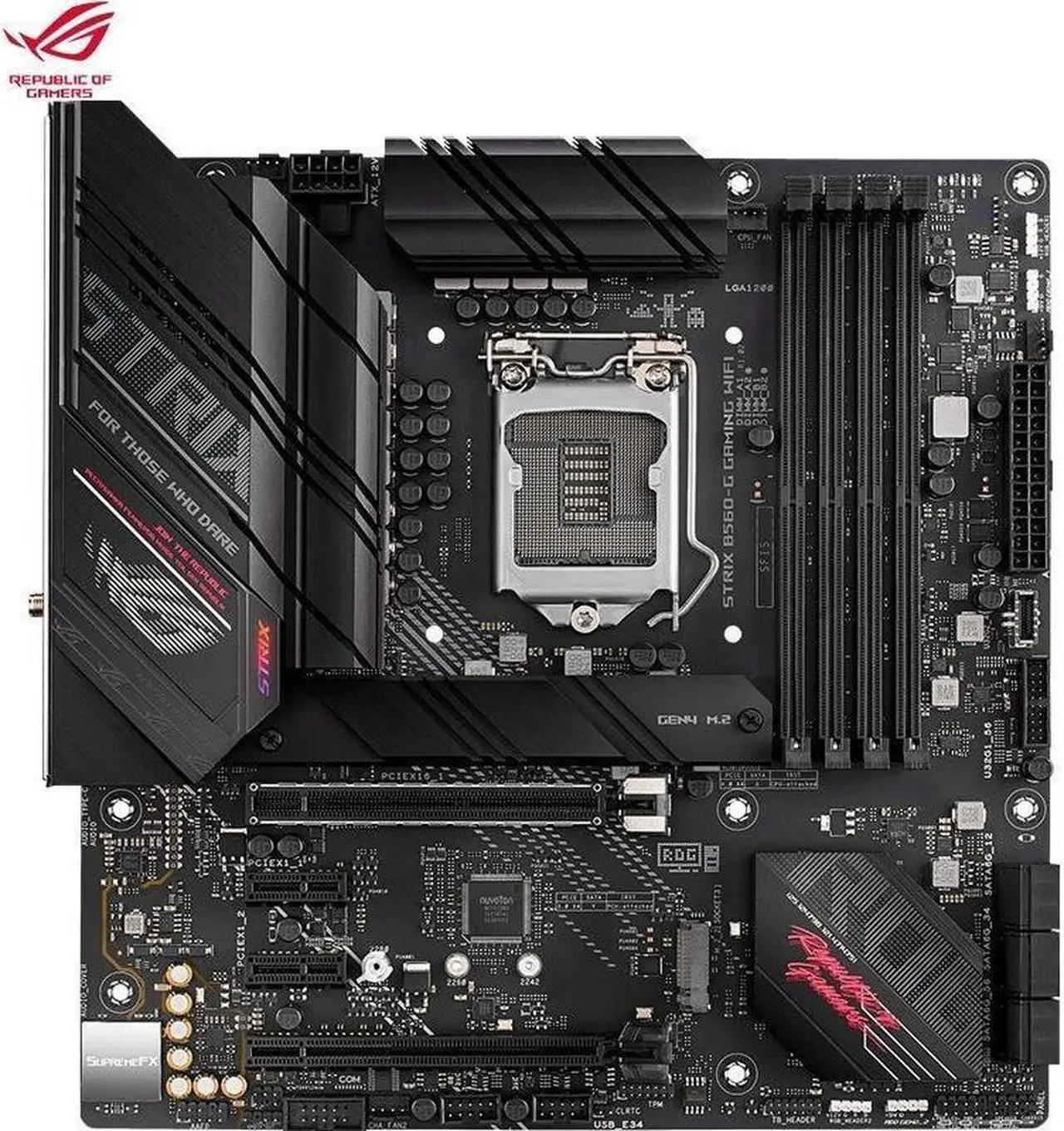 Main image of ASUS ROG STRIX B560-G GAMING WIFI LGA 1200 DDR4 128GB Micro ATX Motherboard
