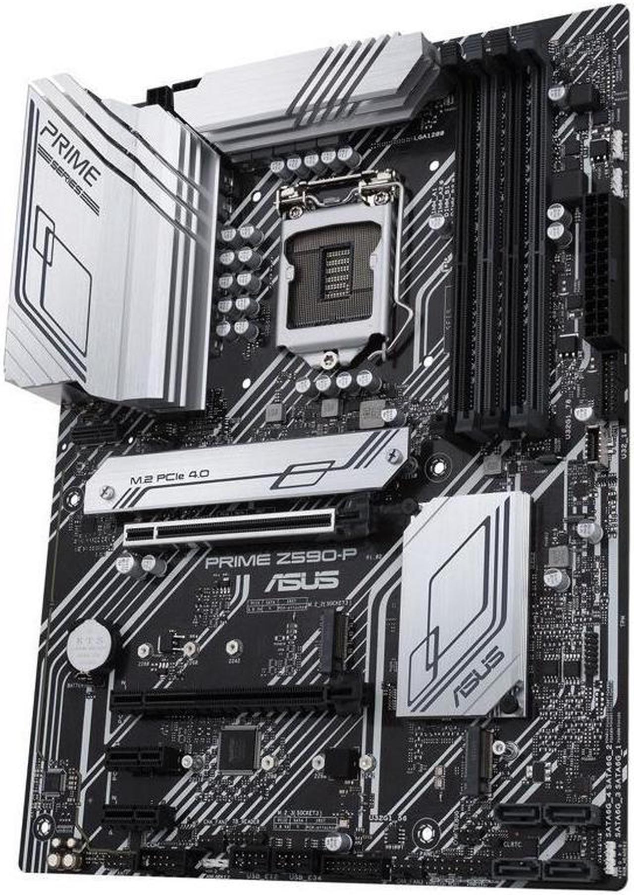 Alt view image 3 of 5 - ASUS PRIME Z590-P LGA 1200 DDR4 128GB ATX Motherboard