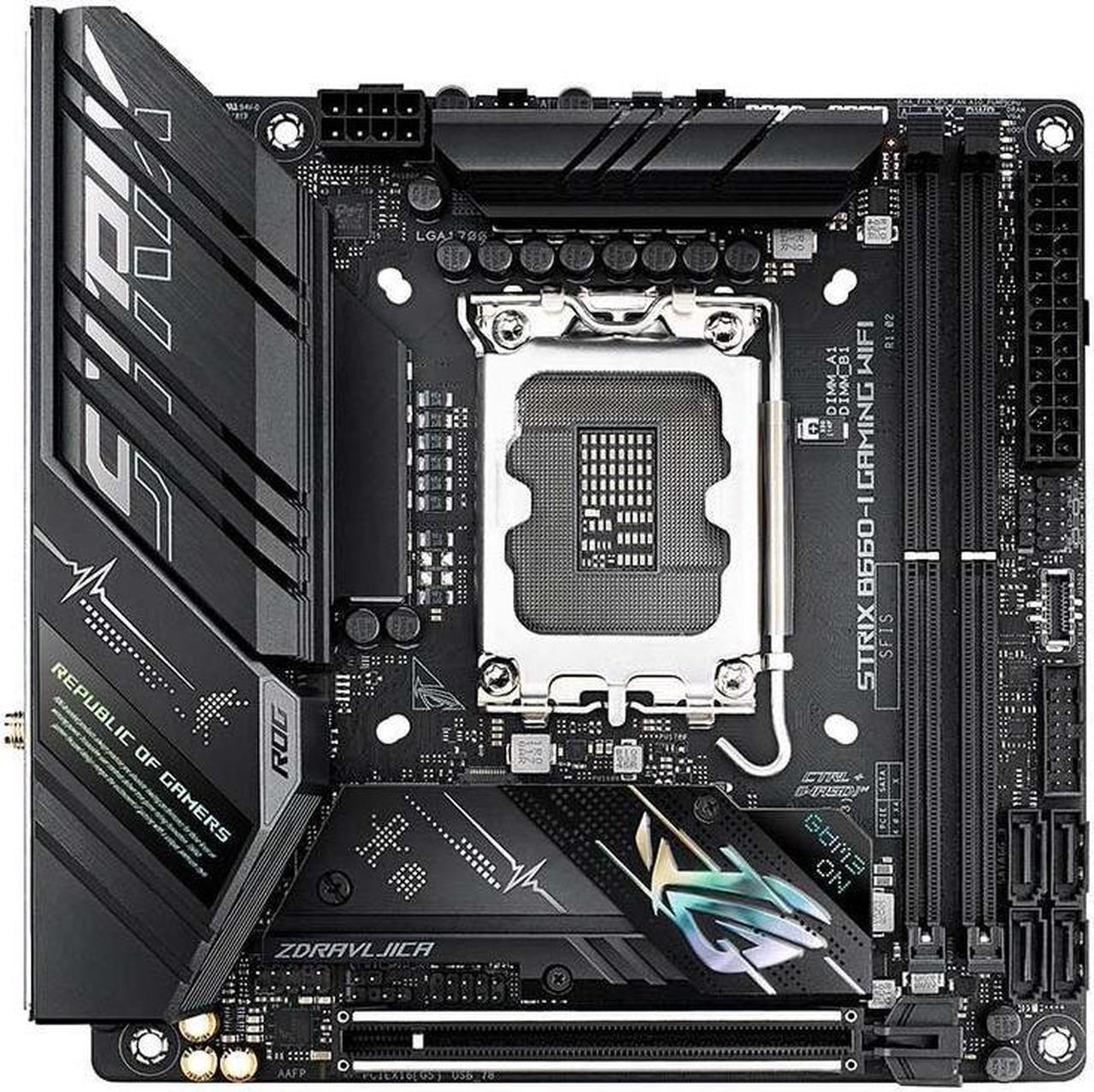 Main image of ASUS ROG STRIX B660-I GAMING WIFI LGA 1700 DDR5 96GB Mini-ITX Motherboard