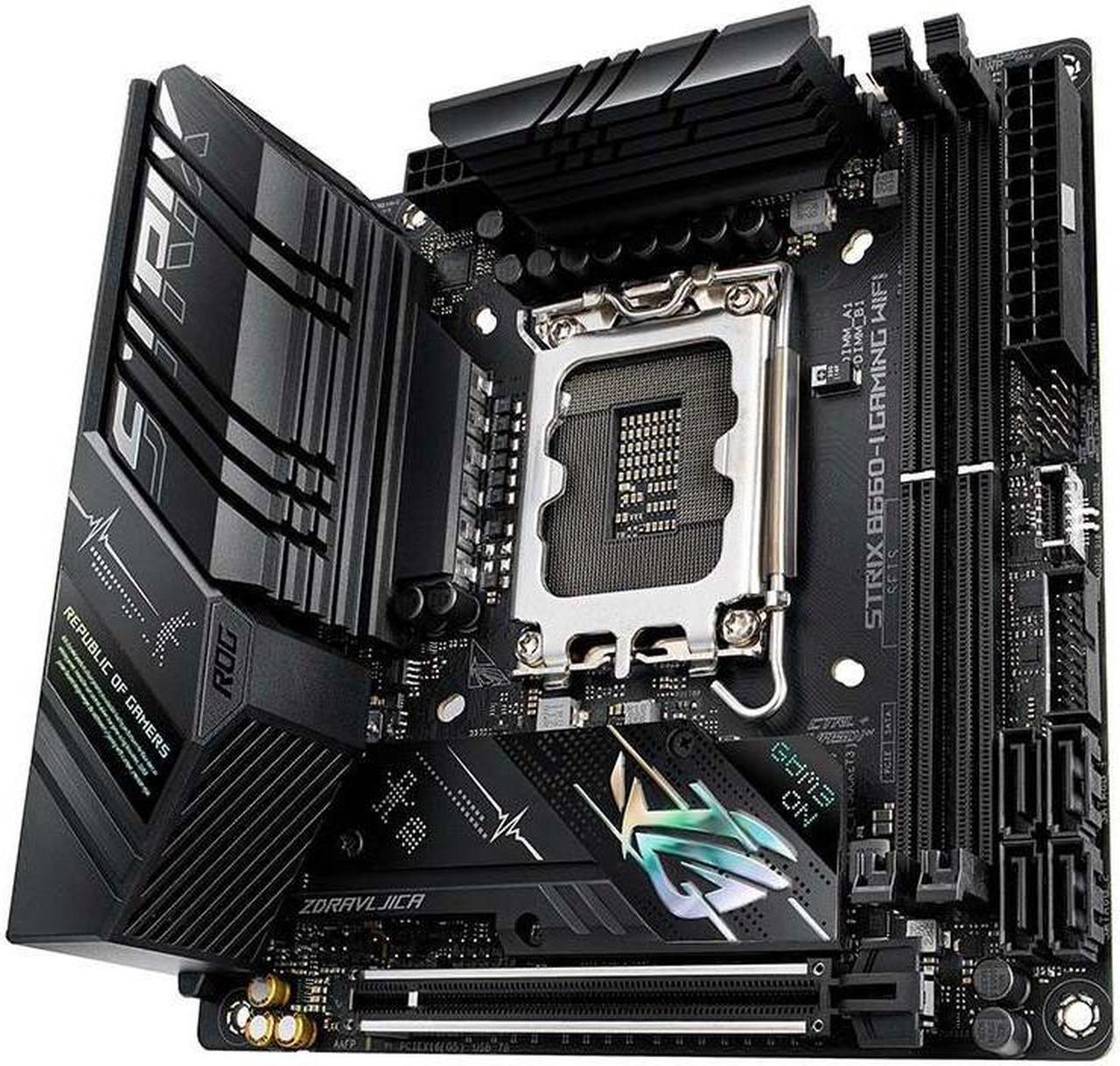 Alt view image 2 of 3 - ASUS ROG STRIX B660-I GAMING WIFI LGA 1700 DDR5 96GB Mini-ITX Motherboard