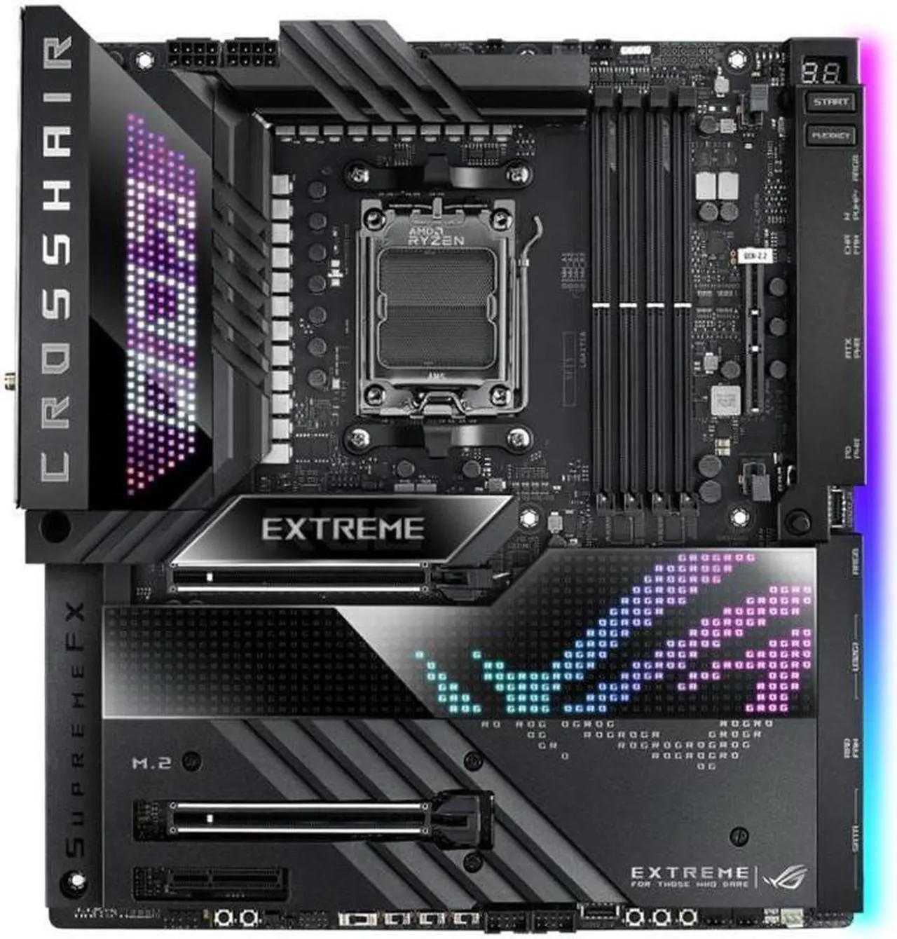 Main image of ASUS ROG CROSSHAIR X670E EXTREME Socket AM5 DDR5 192GB E-ATX Motherboard
