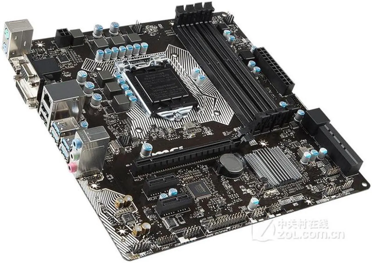 Alt view image 2 of 4 - MSI B150M PRO-VDH D3 Intel B150 LGA 1151 DDR3 64GB Micro ATX Motherboard