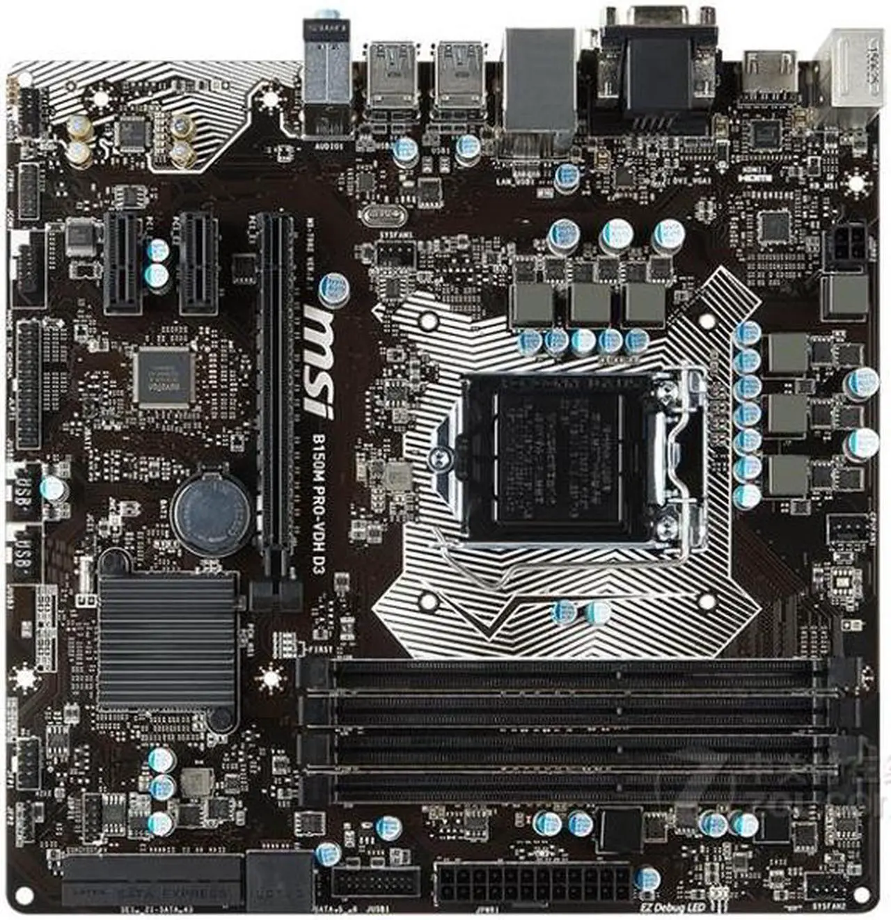 Main image of MSI B150M PRO-VDH D3 Intel B150 LGA 1151 DDR3 64GB Micro ATX Motherboard