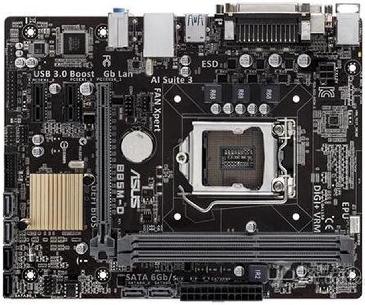Main image of ASUS B85M-D LGA 1150 DDR3 16GB Micro ATX Motherboard