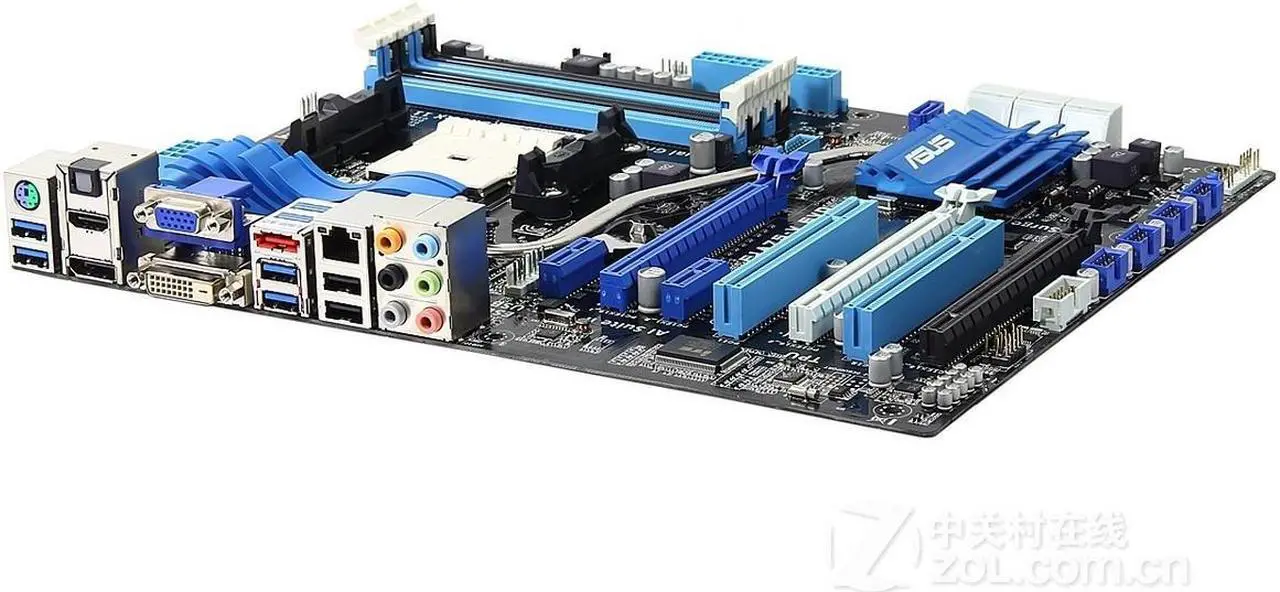 Alt view image 4 of 4 - ASUS F1A75-V EVO Socket FM1 DDR3 64GB ATX Motherboard