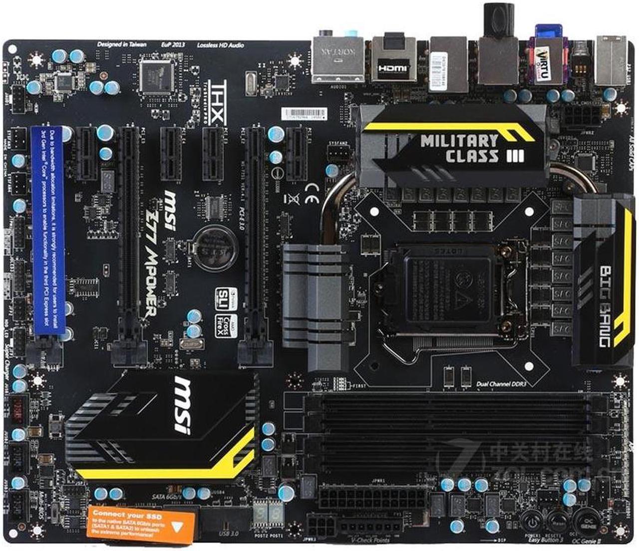 Main image of MSI Z77 MPower Intel Z77 LGA 1155 DDR3 32GB ATX Motherboard