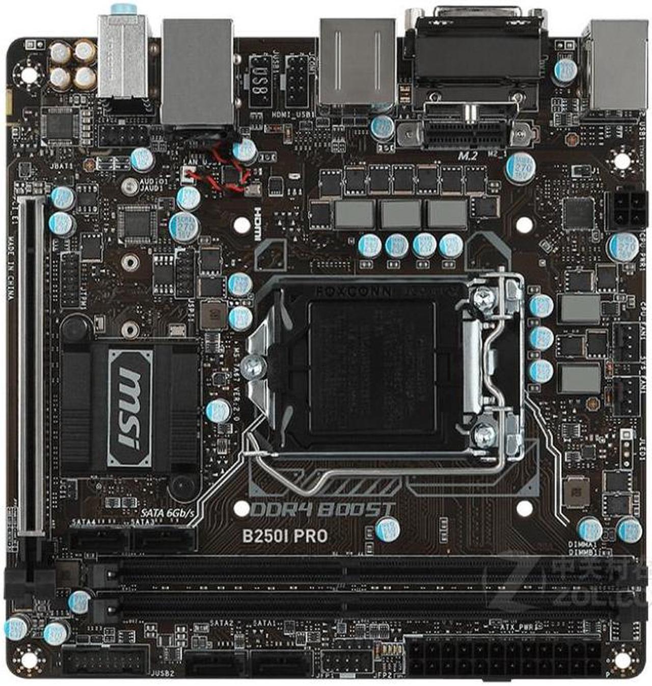 Main image of MSI B250I PRO Intel B250 LGA 1151 DDR4 32GB Mini-ITX Motherboard