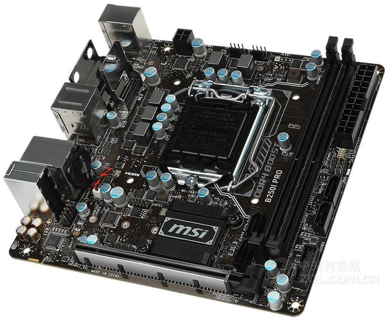 Alt view image 3 of 3 - MSI B250I PRO Intel B250 LGA 1151 DDR4 32GB Mini-ITX Motherboard