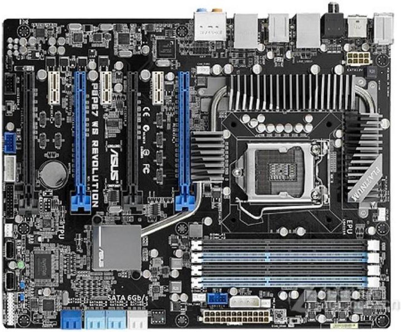 Main image of ASUS P8P67 WS Revolution LGA 1155 DDR3 32GB ATX Motherboard