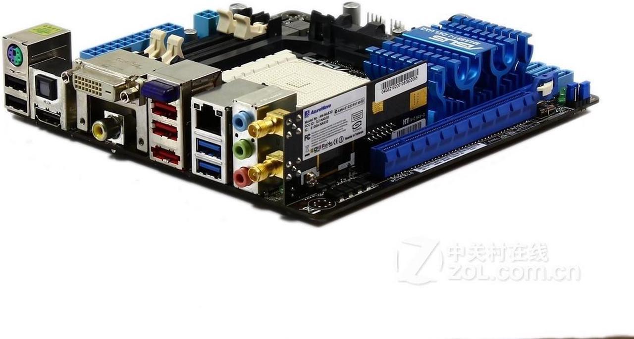 Alt view image 4 of 5 - ASUS M4A88T-I Deluxe Socket AM3 DDR3 8GB Mini-ITX Motherboard