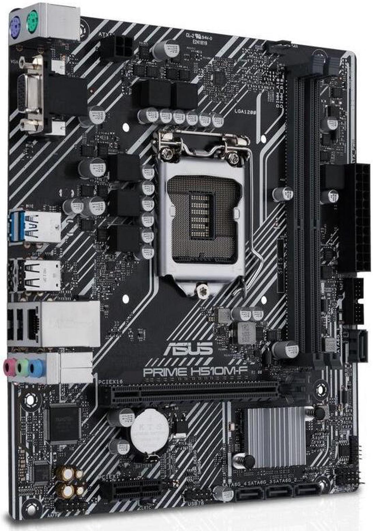 Alt view image 2 of 3 - ASUS PRIME H510M-F LGA 1200 DDR4 64GB Micro ATX Motherboard