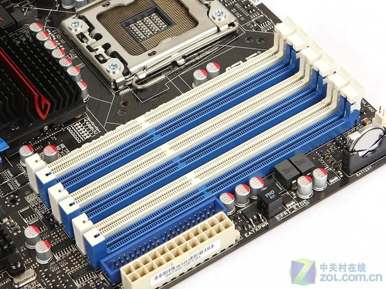 Alt view image 2 of 3 - ASUS Rampage II Gene LGA 1366 DDR3 24GB Micro ATX Motherboard
