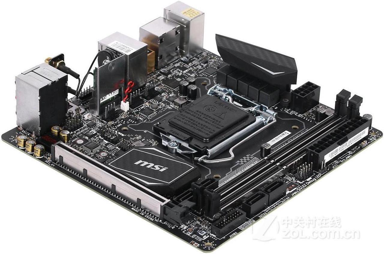 Alt view image 3 of 4 - MSI Z270I GAMING PRO CARBON AC Intel Z270 LGA 1151 DDR4 32GB Mini-ITX Motherboard
