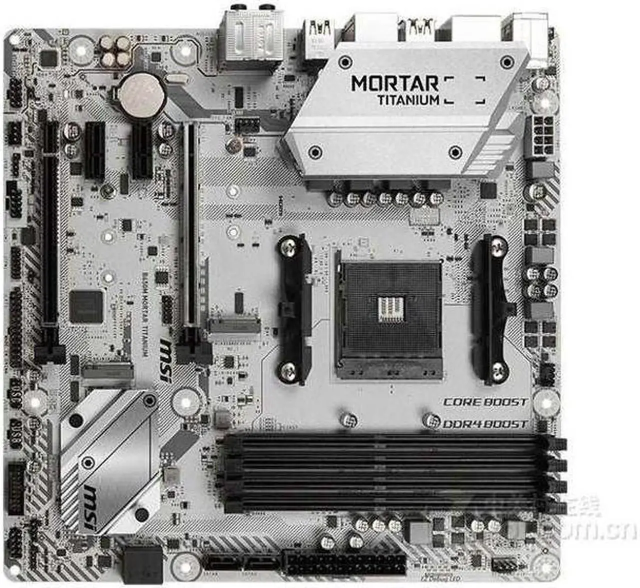 Main image of MSI B450M MORTAR TITANIUM AMD B450 Socket AM4 DDR4 64GB Micro ATX Motherboard